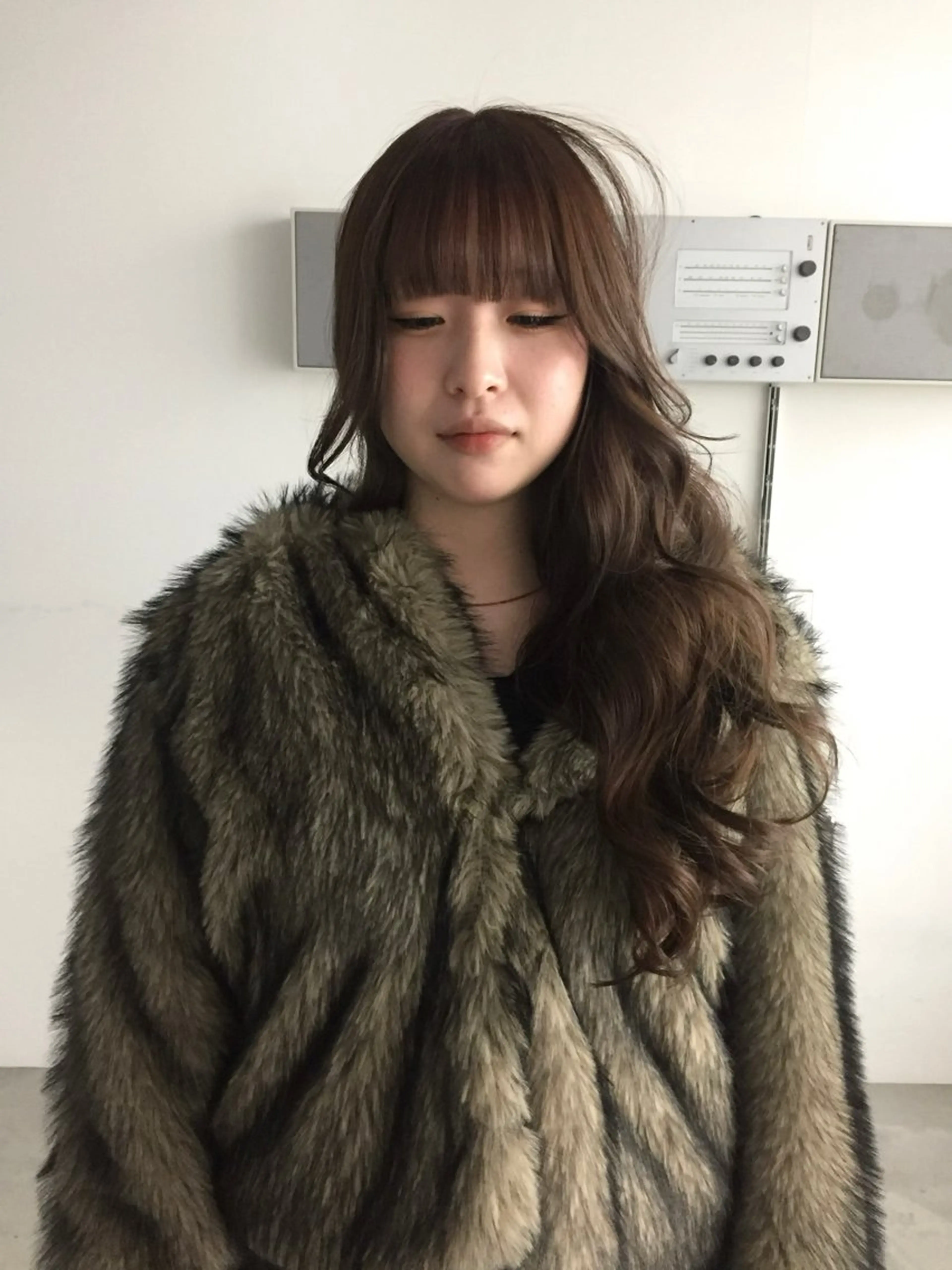 ロング カラー ブラウンカラー チョコレートブラウン MISAKI 福岡美容室のヘアスタイル