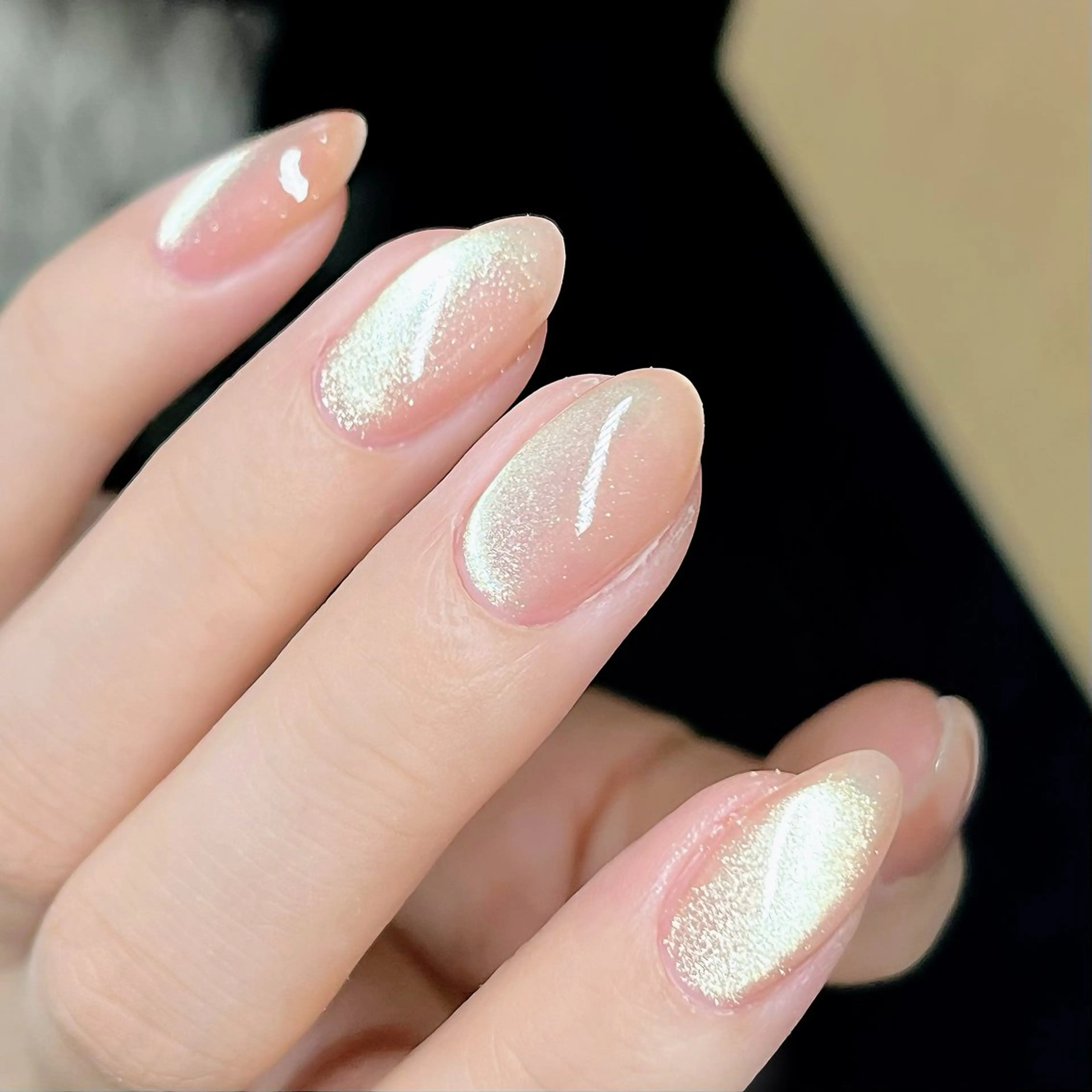 ネイル チークネイル フレンチネイル ハート ラメ(グリッター) マグネットネイル ハンドネイル ハンドケア 🫧OPELIA NAIL渋谷🫧のネイルデザイン