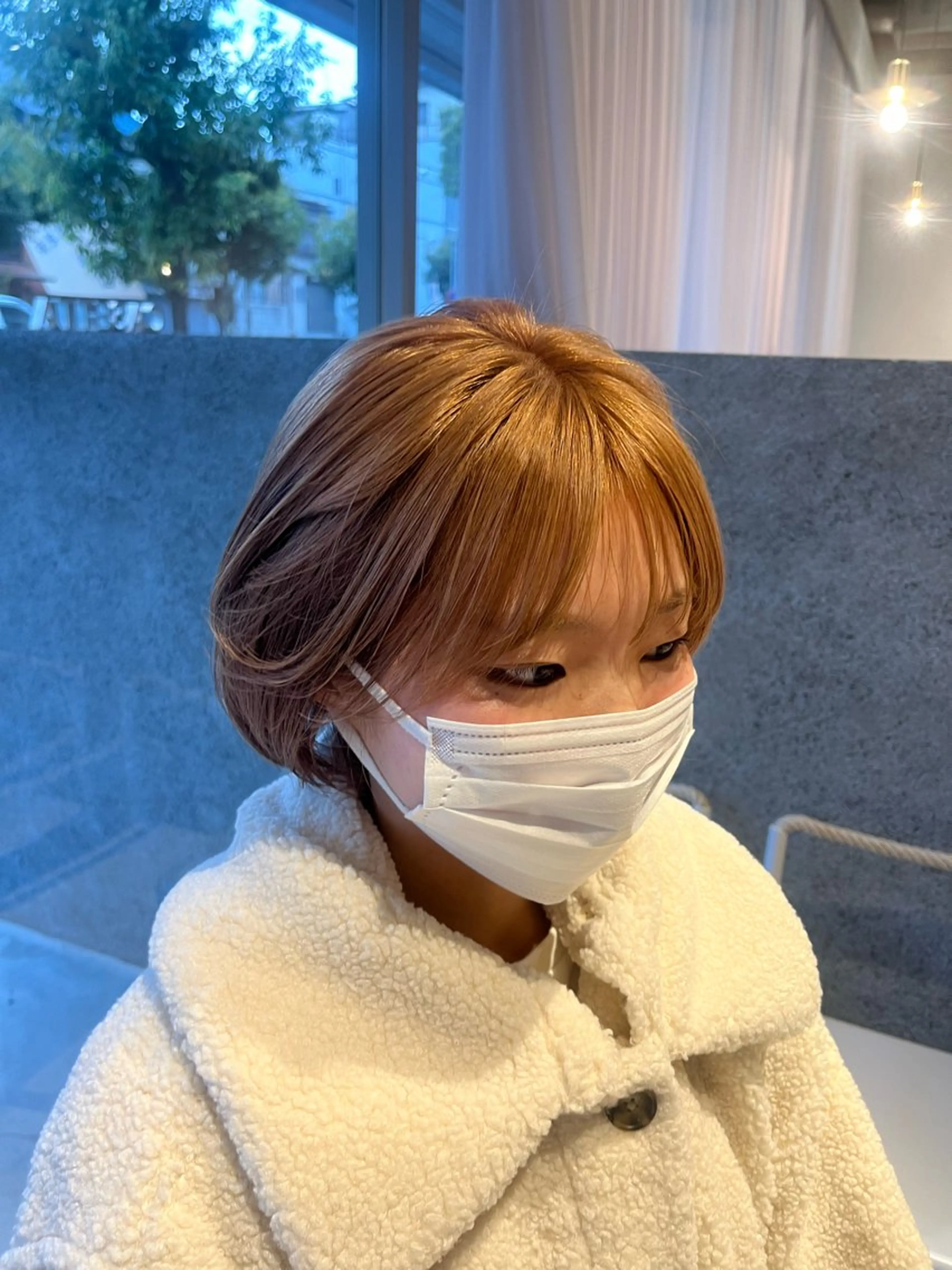 ショート カラー 藤井 美歩/赤髪のヘアスタイル