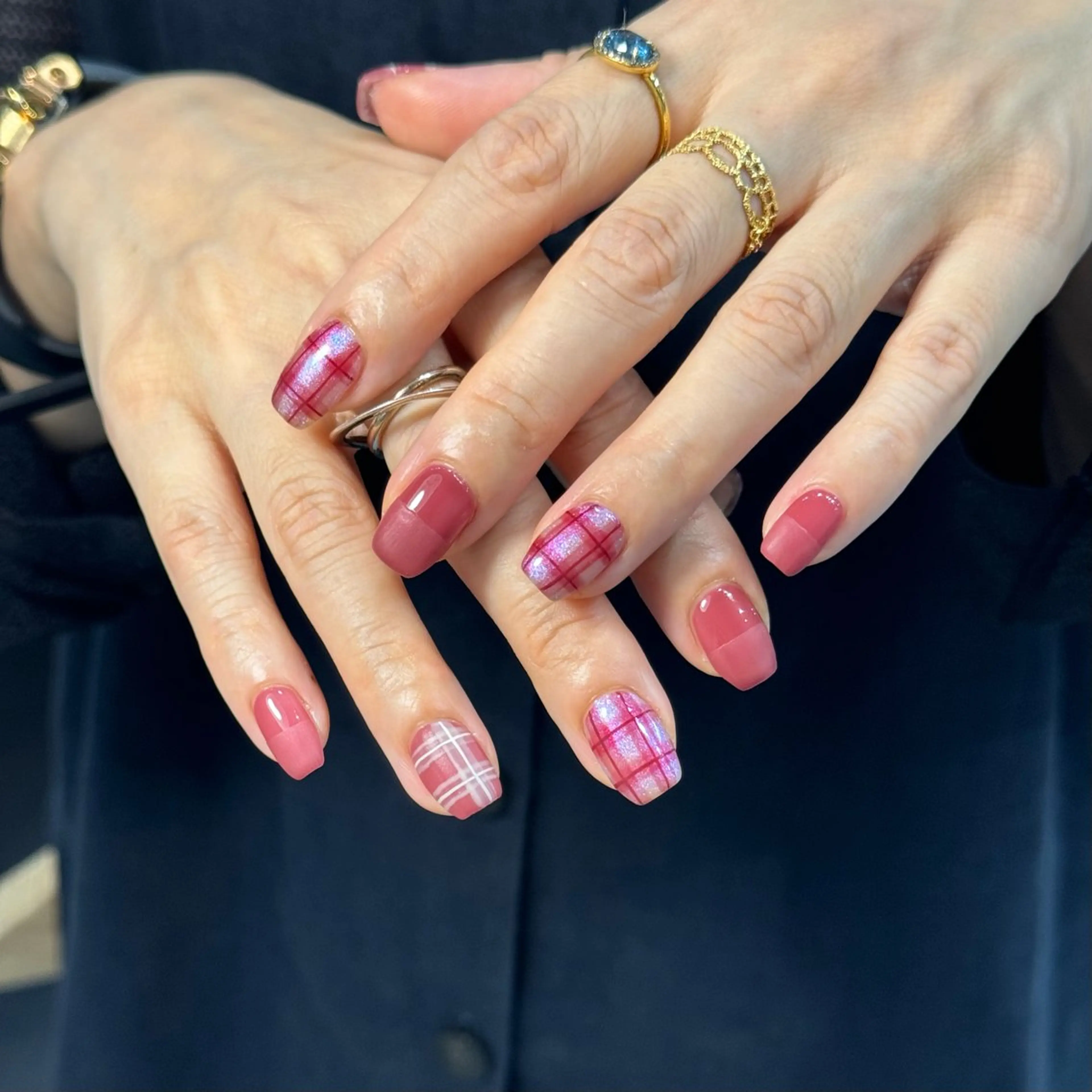 ネイル ラメ(グリッター) ハンドネイル Momoka ネイリスト福岡/薬院のネイルデザイン