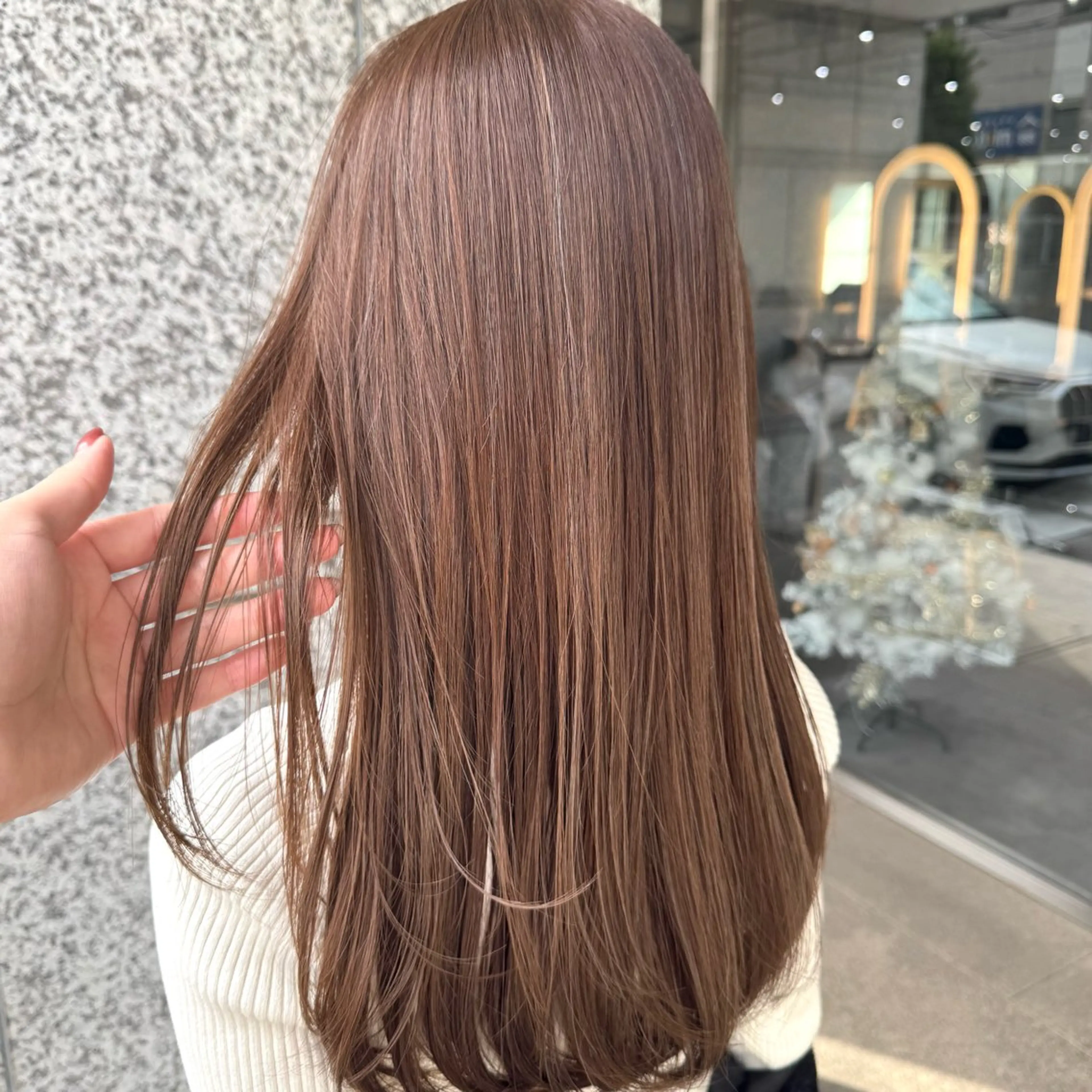 ロング カラー ヘアアレンジ ヘアカラー ブリーチなしカラー /新百合ヶ丘/安形翔のヘアスタイル