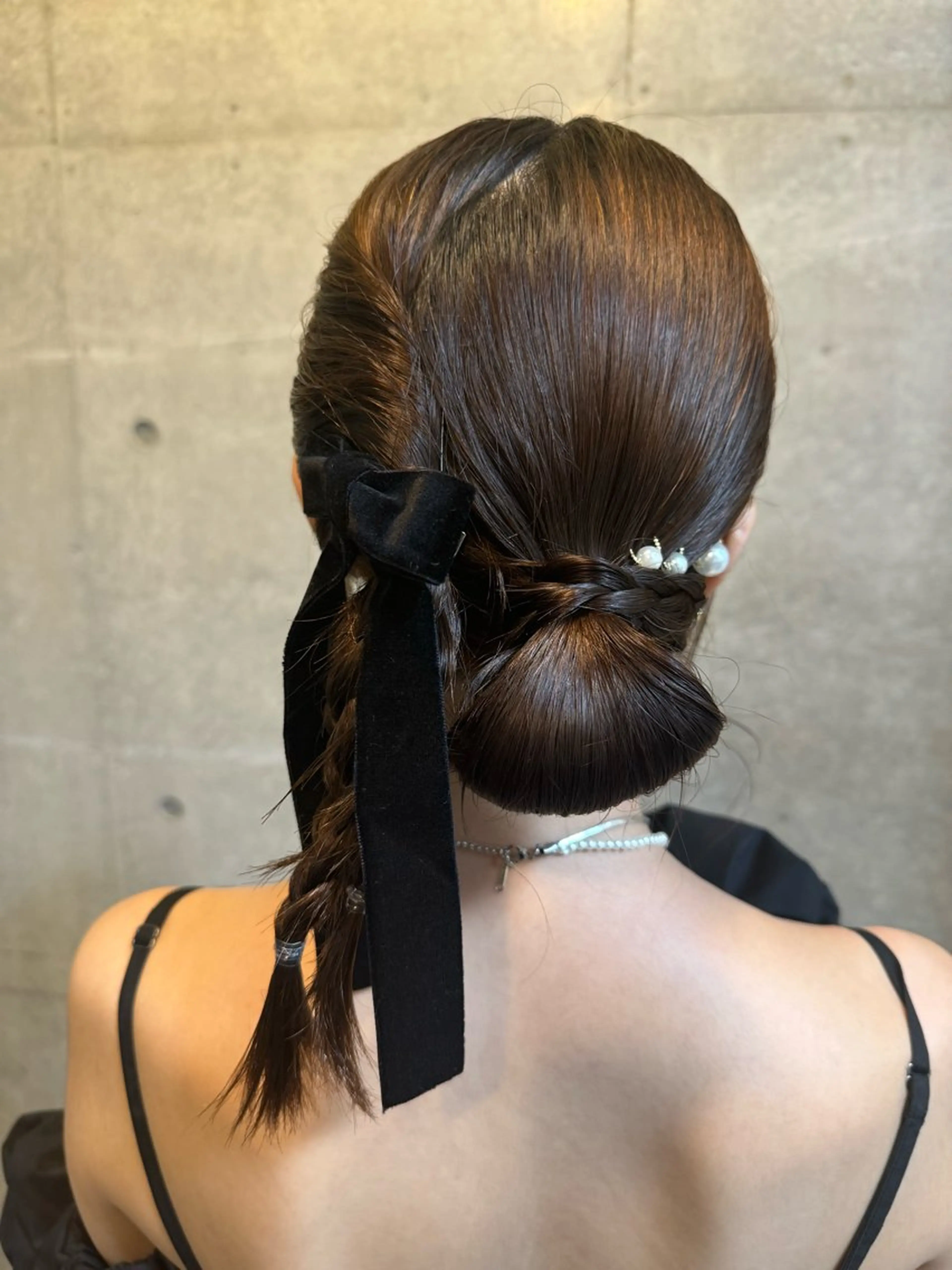 セミロング ヘアアレンジ 結婚式・ブライダル ヘアセット 16〜18案内◎ 💐🤍理保のヘアスタイル