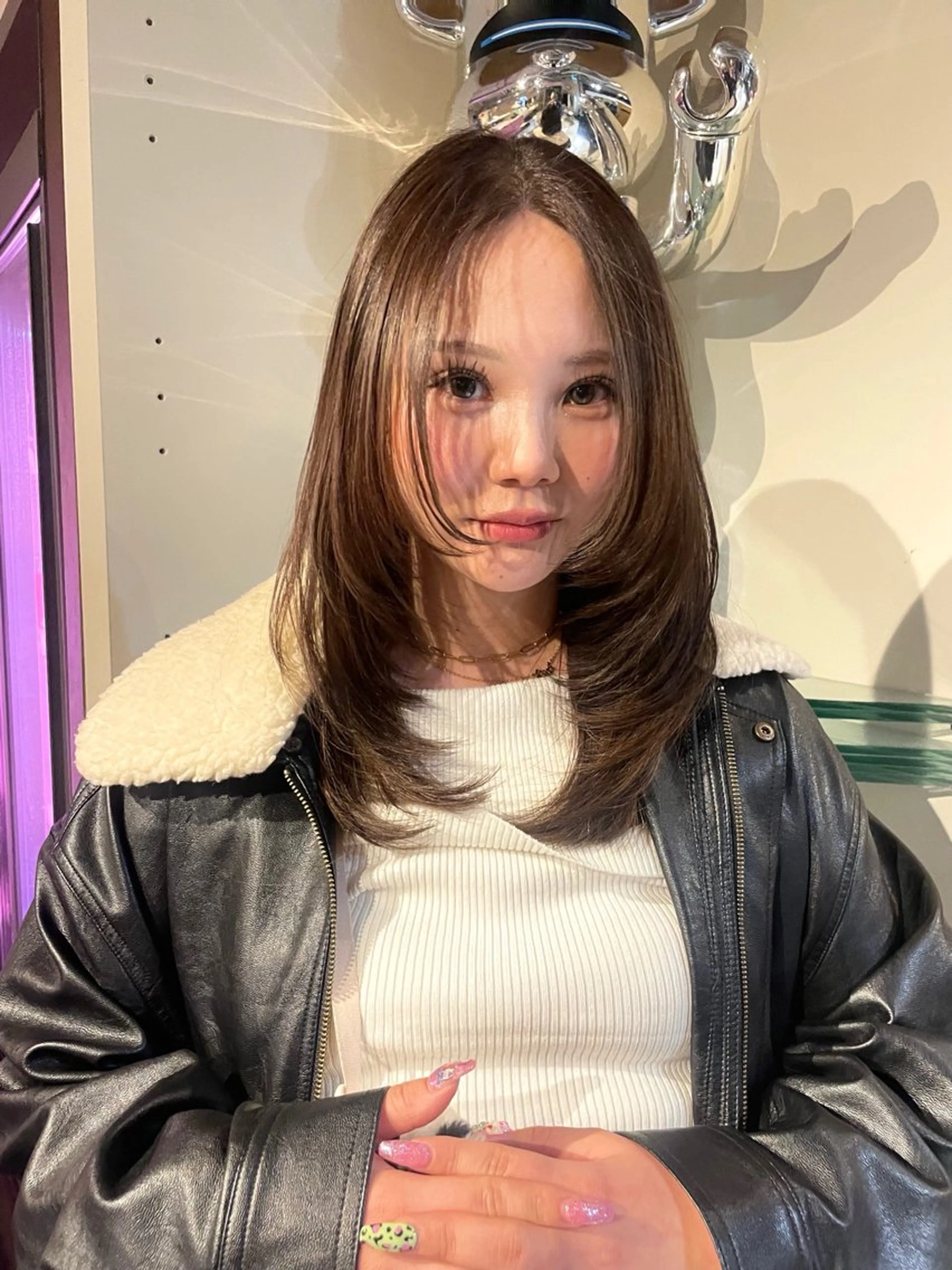 レイヤーカットの写真