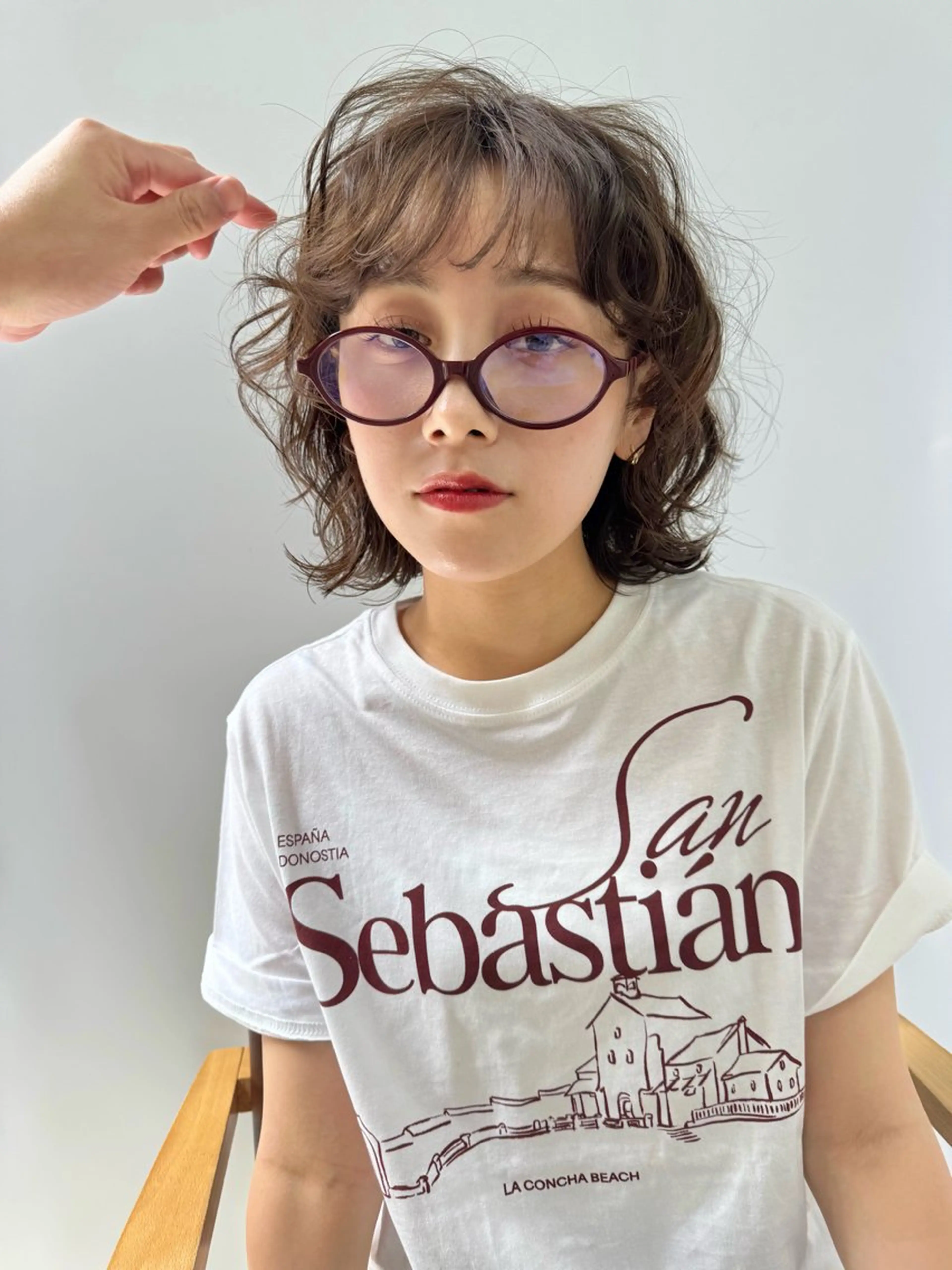 ショート パーマ mee.所属・ボブパーマ/レイヤー ＊エバタハナエのヘアスタイル