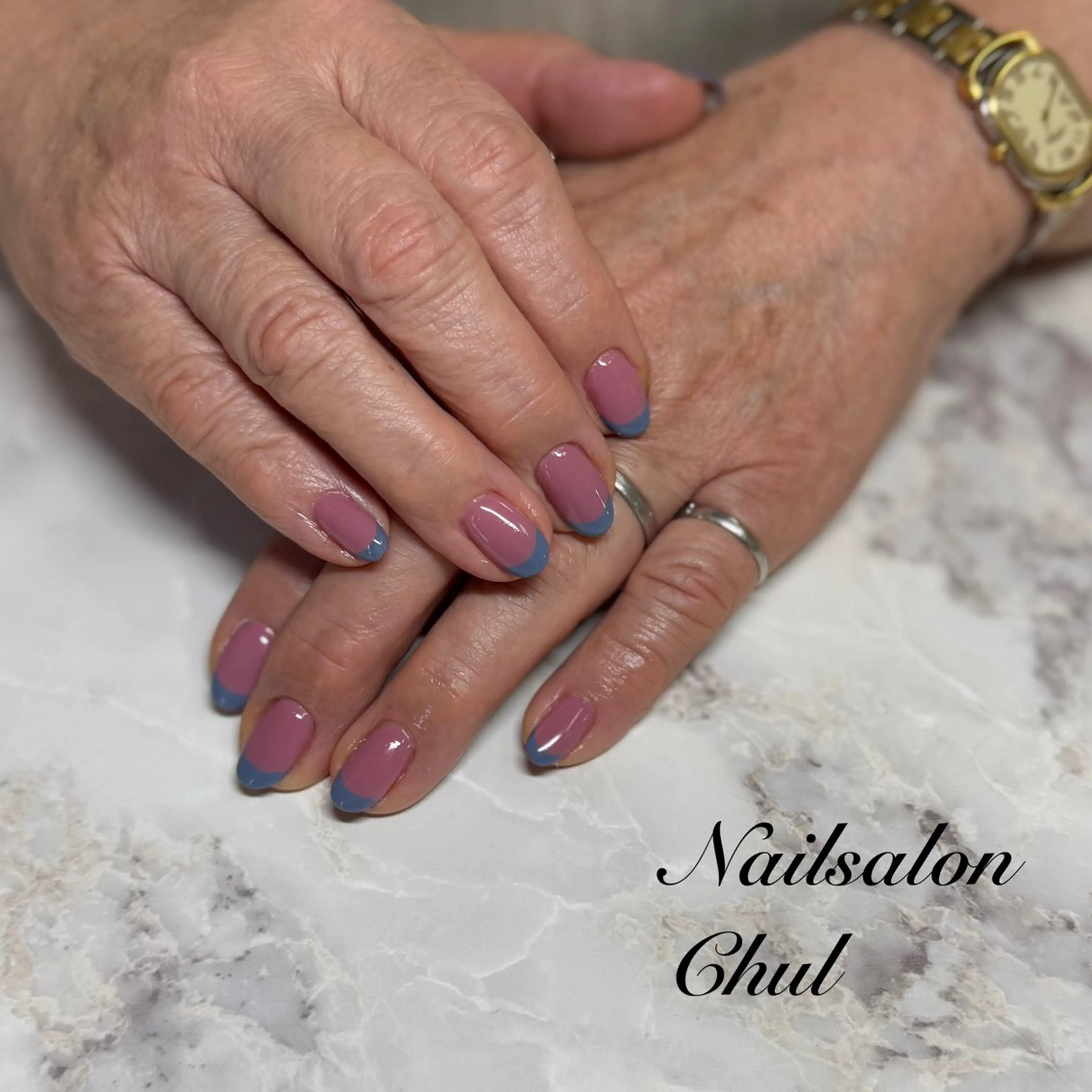 ネイル フレンチネイル ネイルサロン チュルのネイルデザイン