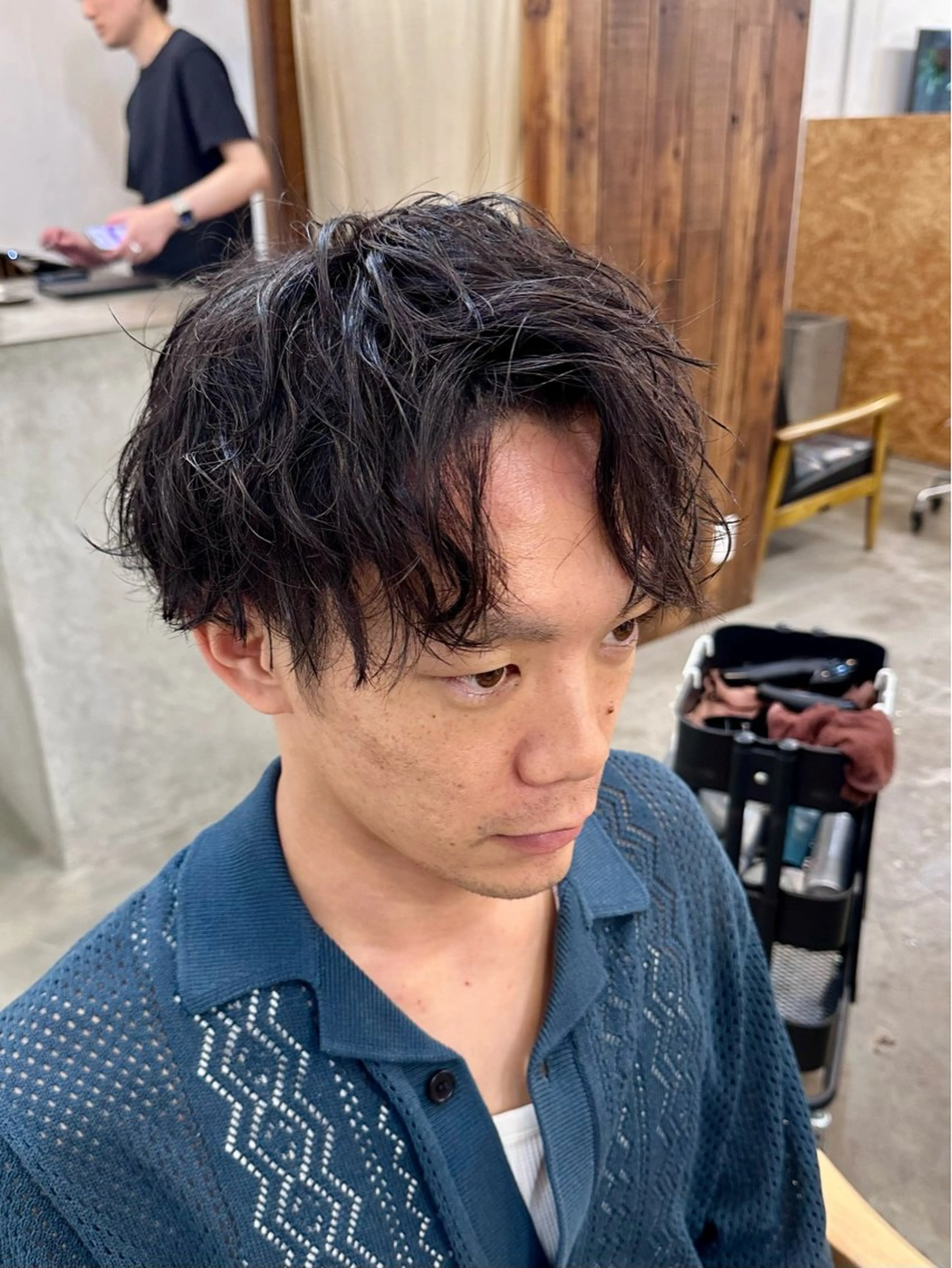 パーマ メンズ 横浜/ボブ/ ショート/はやとのヘアスタイル