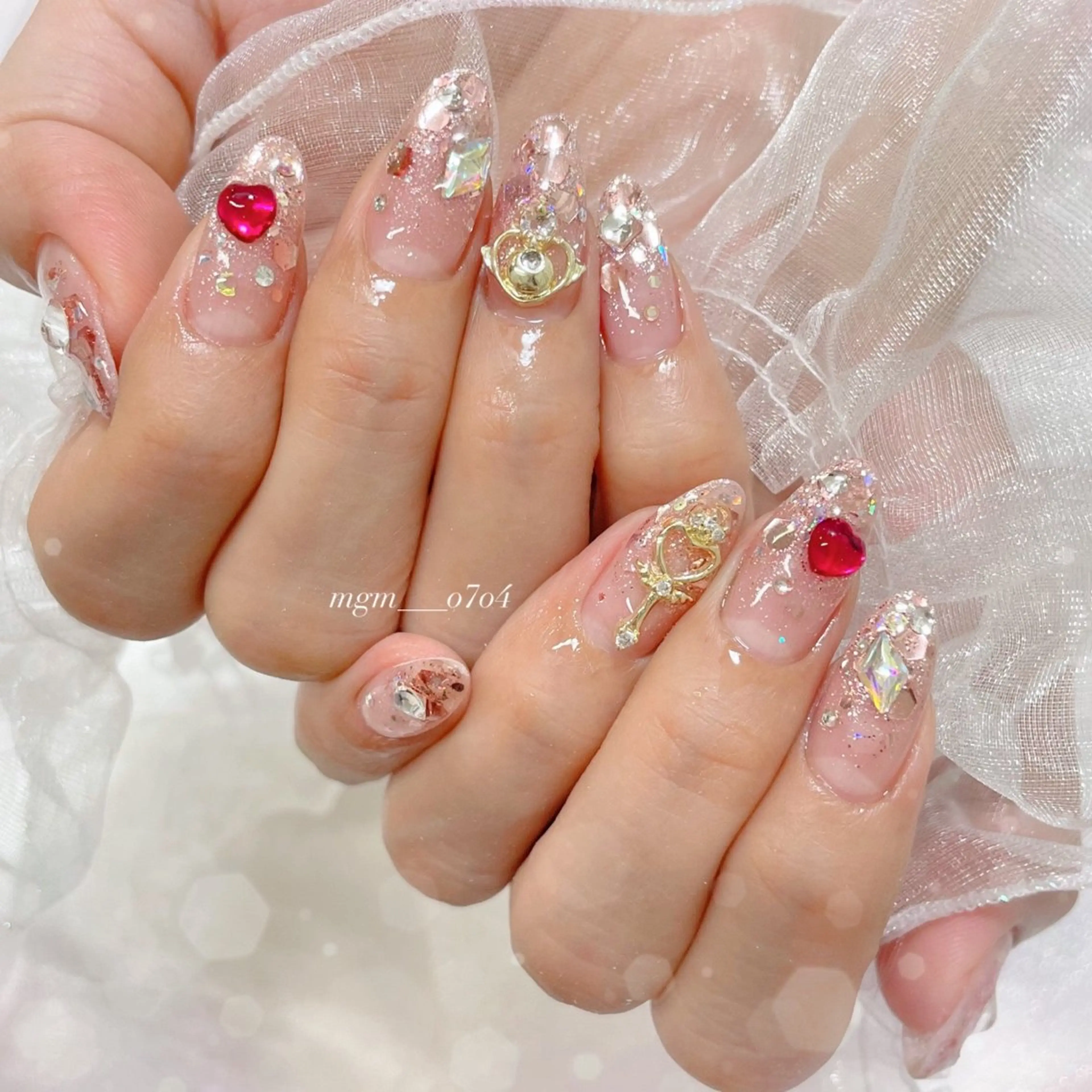 ネイル ハンドネイル ハンドケア MoON...❤︎ MeGuのネイルデザイン