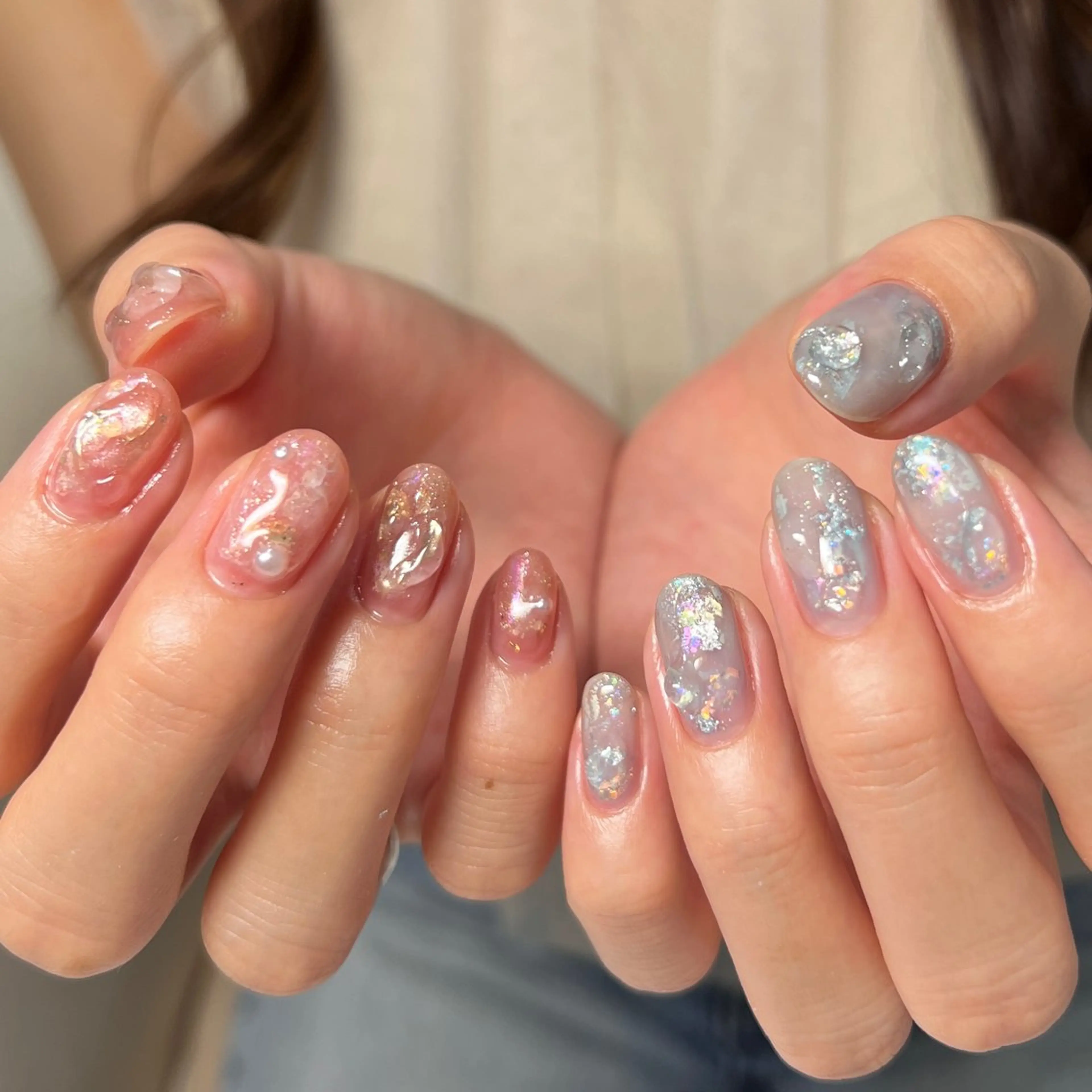 ネイル ニュアンスネイル ハンドネイル REHTOF ｜朝7時Open☀️のネイルデザイン