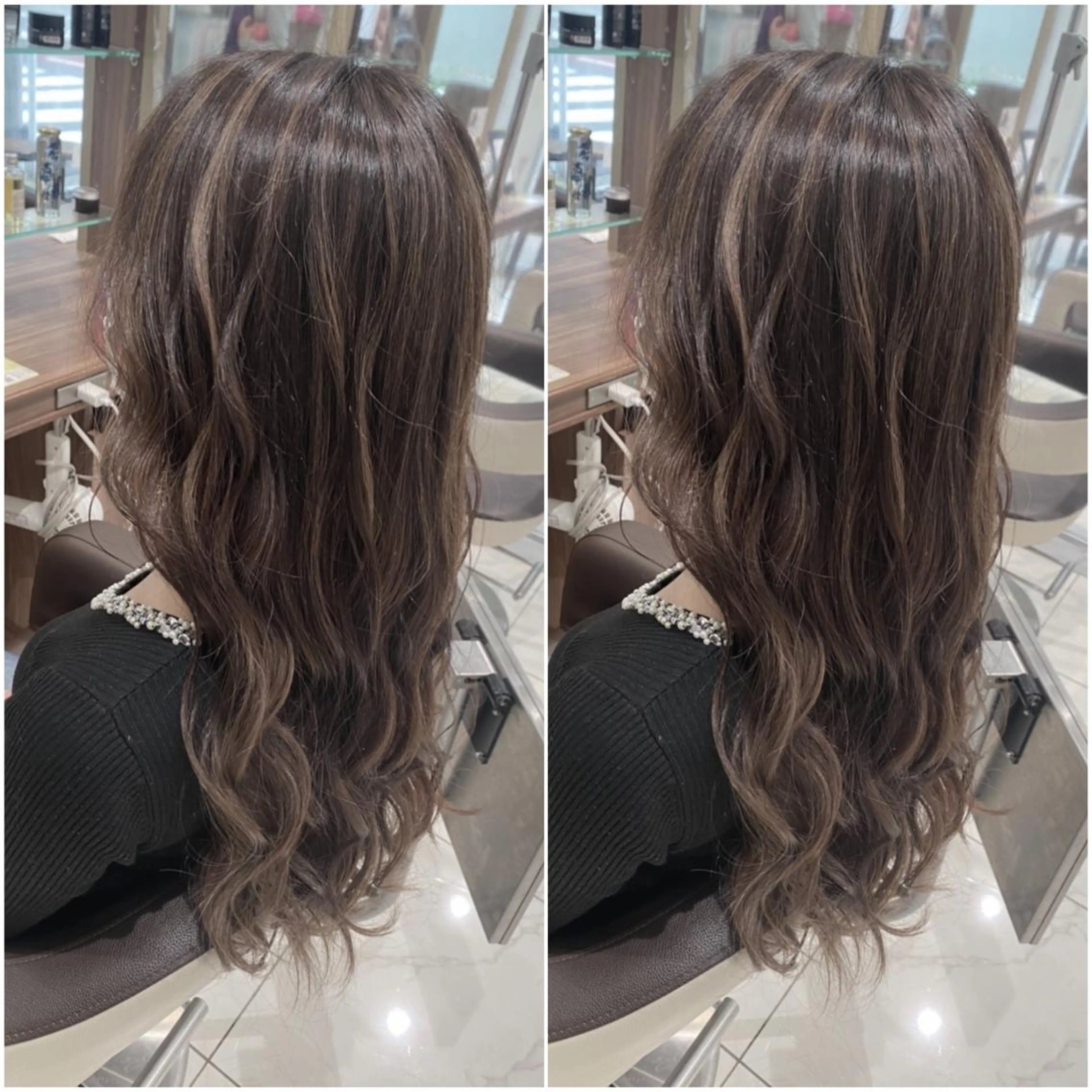ロング カラー 全席個室　暖色カラー Zina松園優香🌸のヘアスタイル