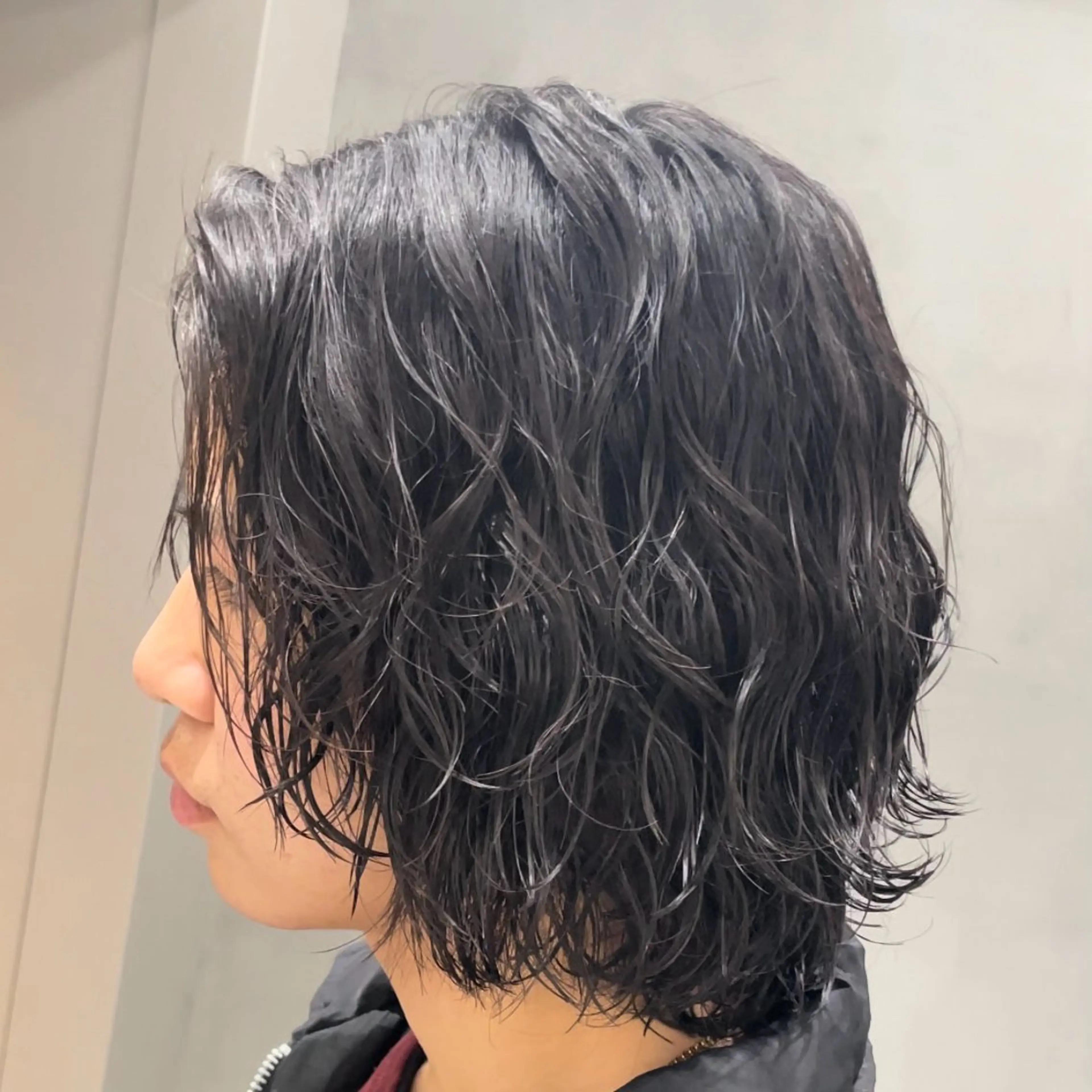 ロング パーマ ヘアアレンジ メンズ カット パーマ fifth Tokyo所属・fifth 石川 凪のヘアスタイル