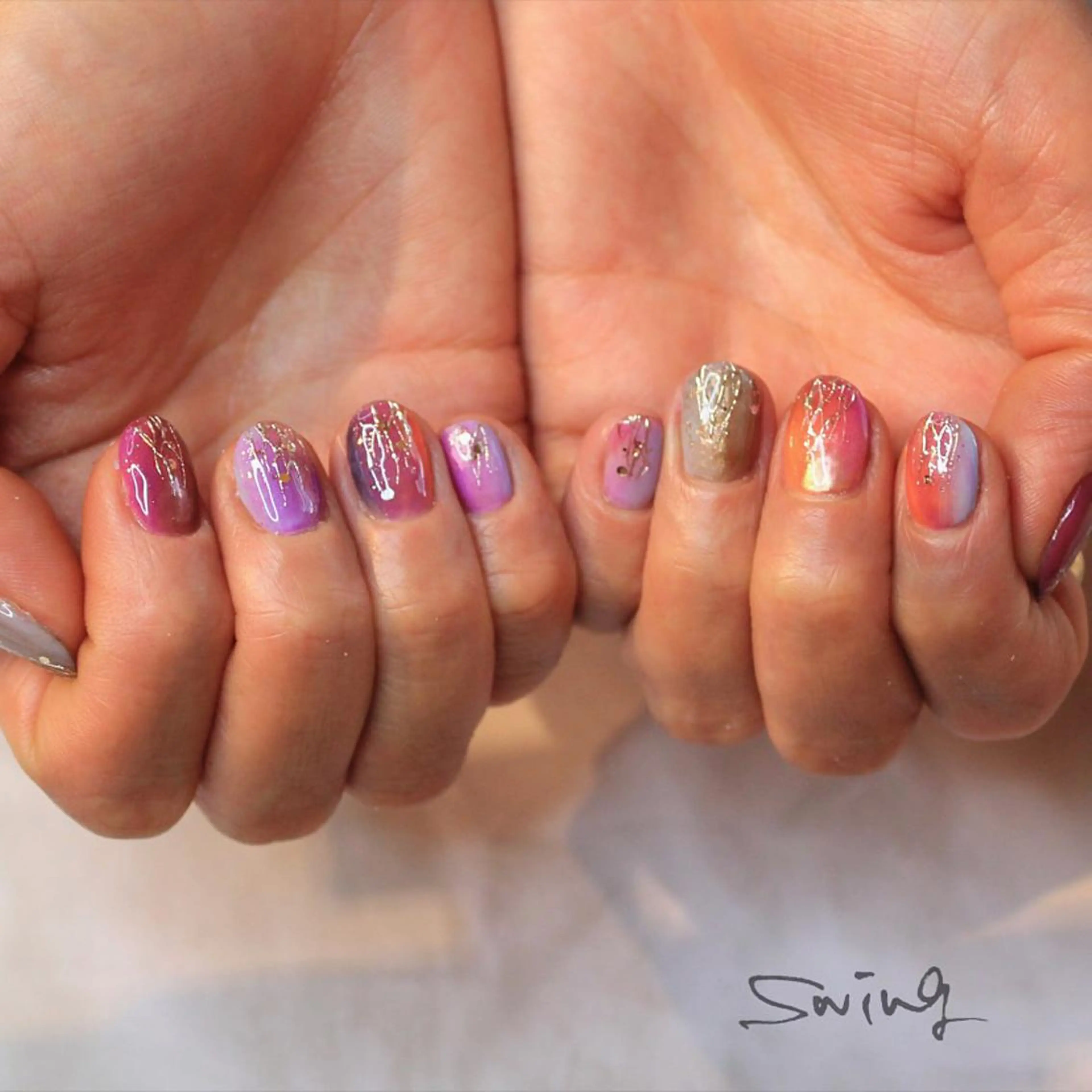 ネイル ニュアンスネイル SWING Nail Salon所属・Yoshida Takakoのネイルデザイン