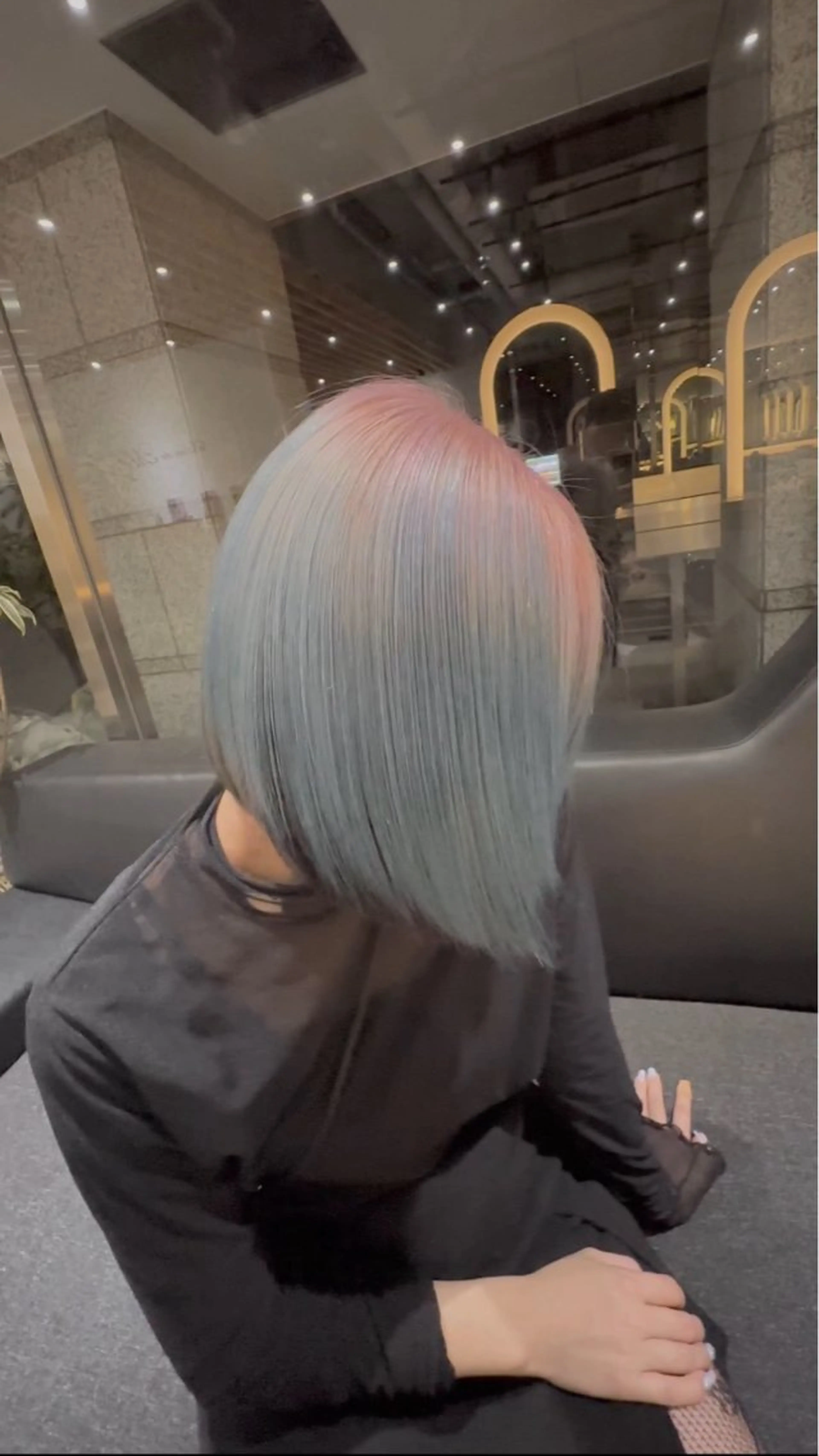 ミディアム カラー ヘアカラー トリートメント レイヤーカット/ ブリーチカラー/雅人のヘアスタイル