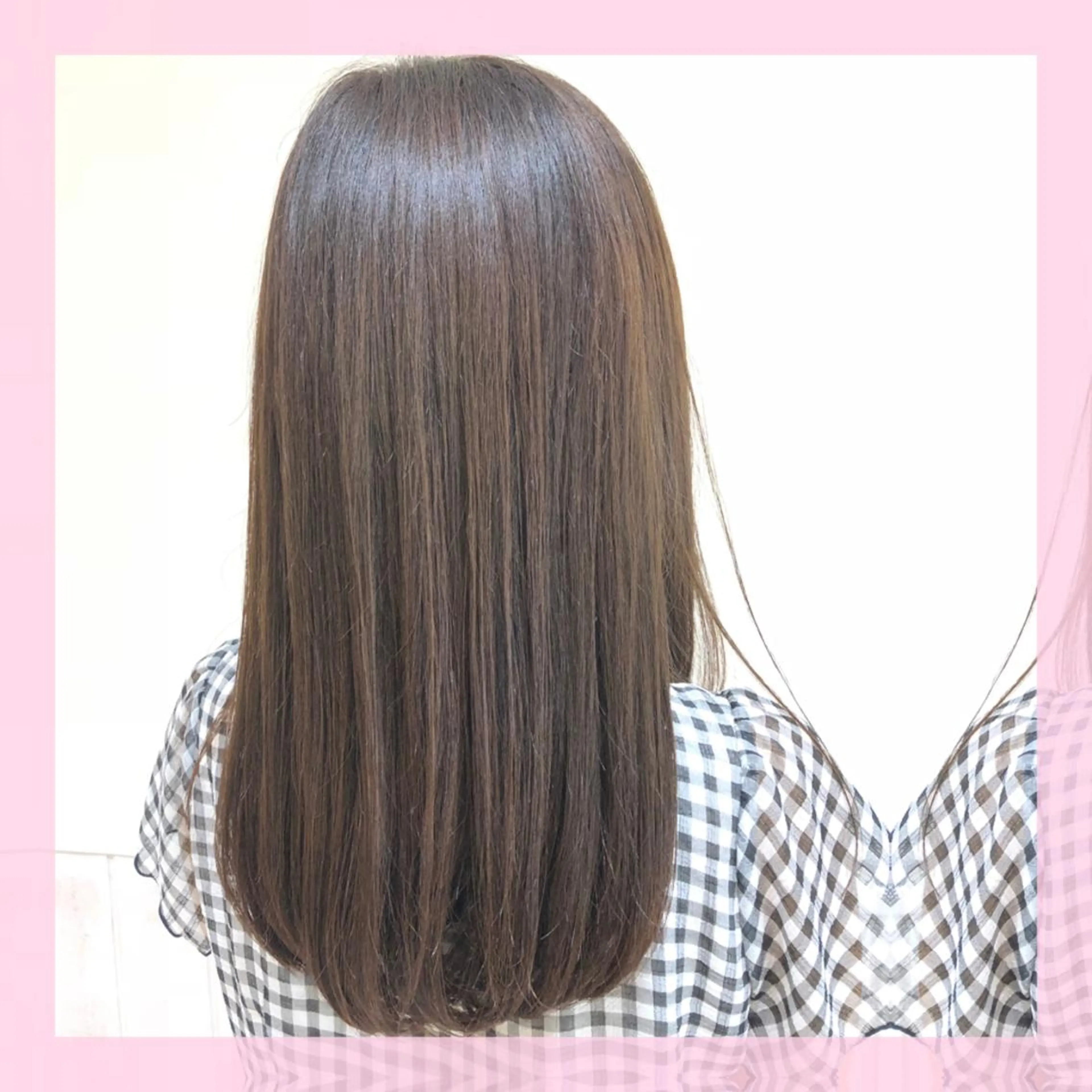 セミロング カラー ブリーチ 透明感カラー ハイライトカラー ハイライト カット 縮毛矯正 plum.所属・🍒前川 🍒のヘアスタイル