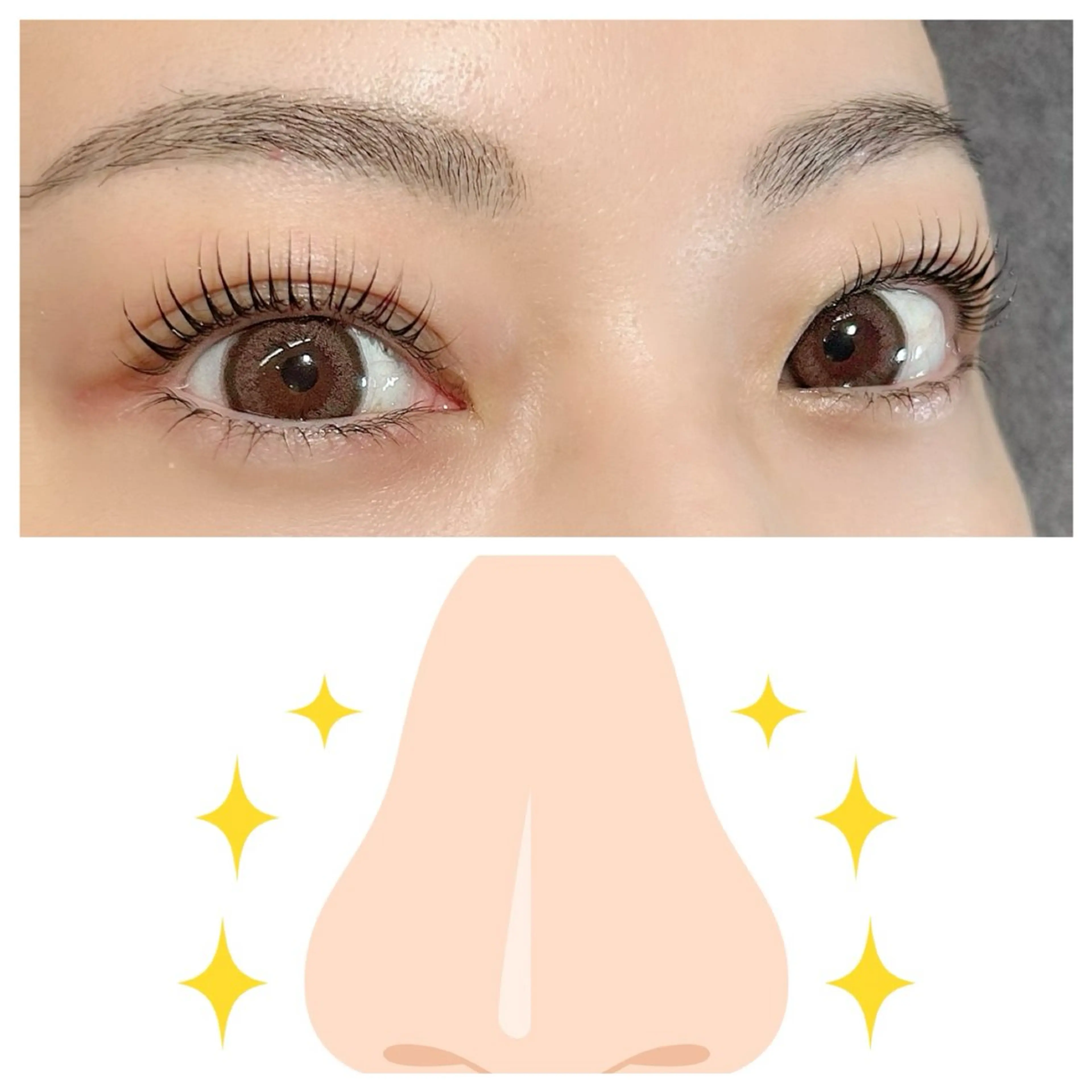 オーダーメイドまつ毛パーマ&毛穴ケアの写真