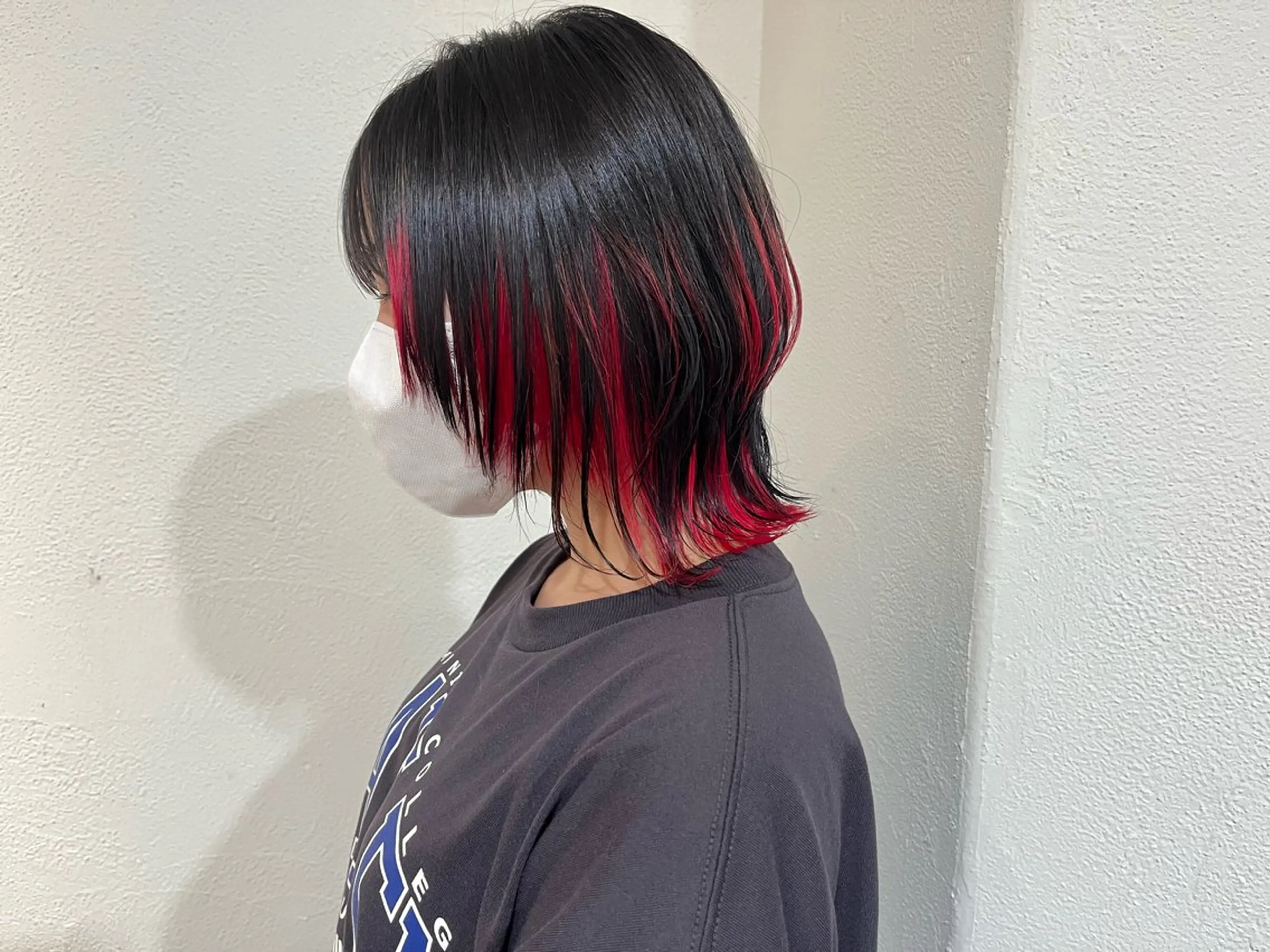 ミディアム カラー カット ヘアカラー パ ルのヘアスタイル