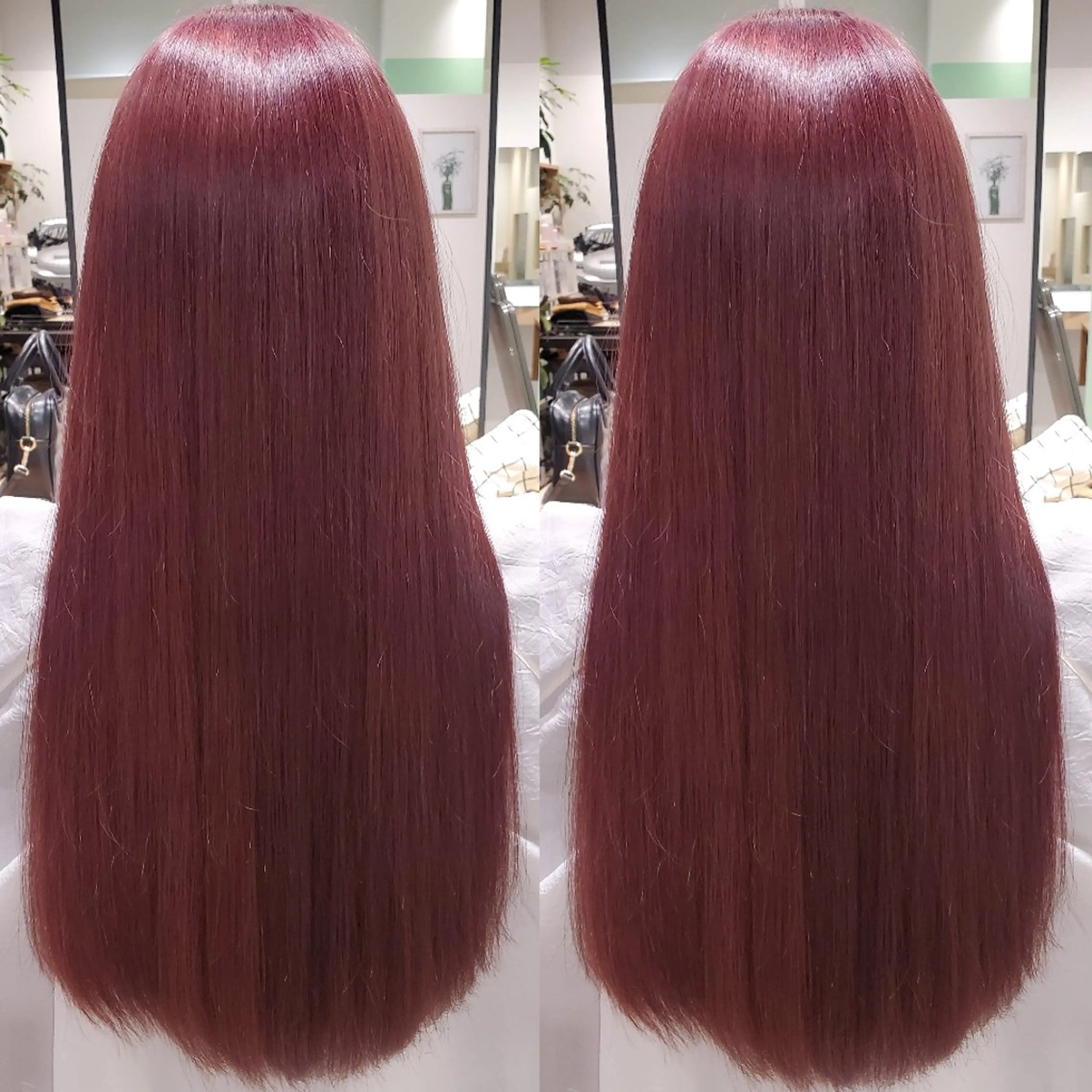 ロング カラー ブリーチ レッドカラー est calla(エストカラー)浦和美園所属・あさみ ／スパニスト・アシのヘアスタイル