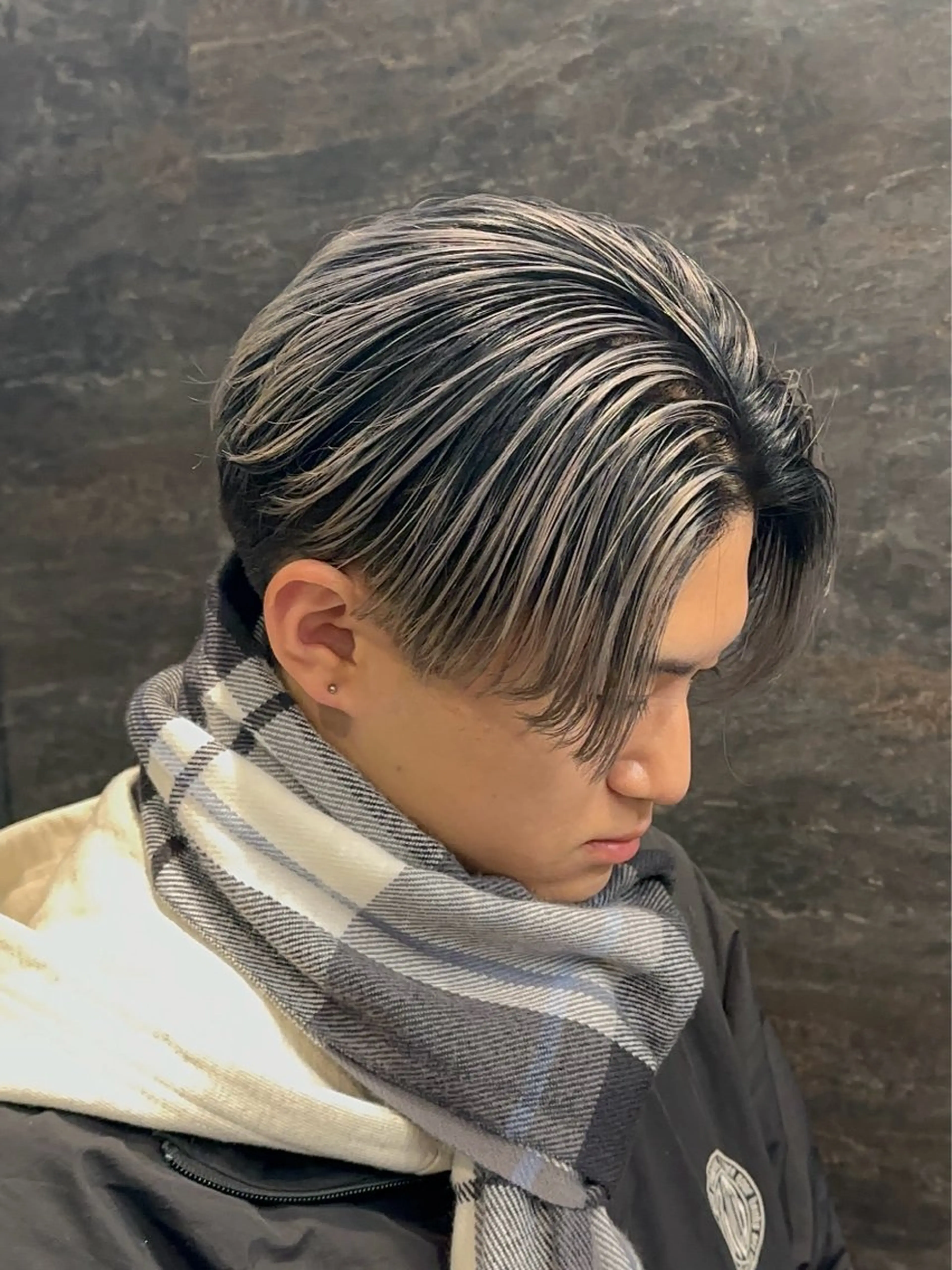 カラー メンズ メンズバレイヤージュ バレイヤージュ カット ヘアカラー 札幌美容室 /光👑のヘアスタイル