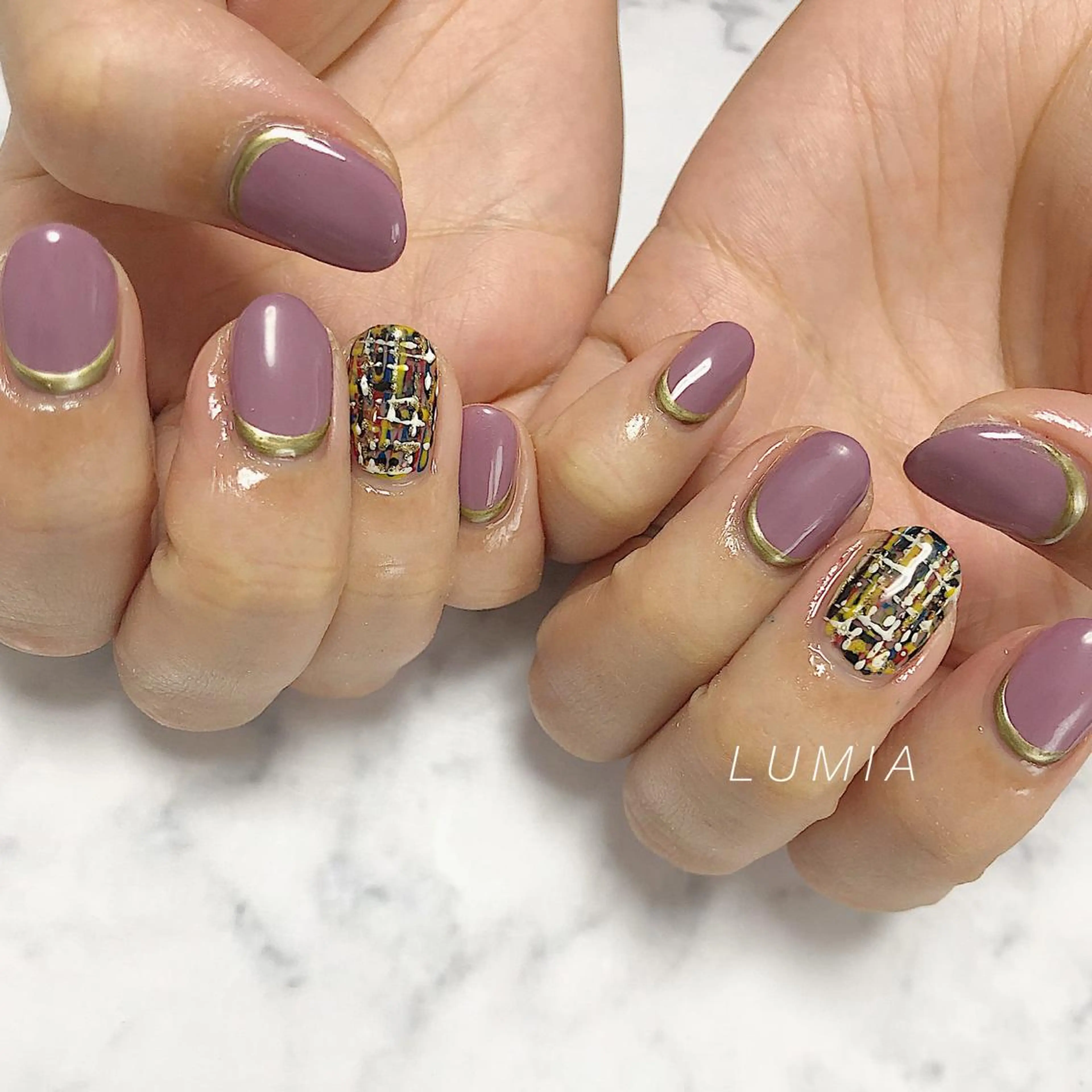 ネイル nail&eyelash Rine所属・Rine 放出 (リネ)のネイルデザイン