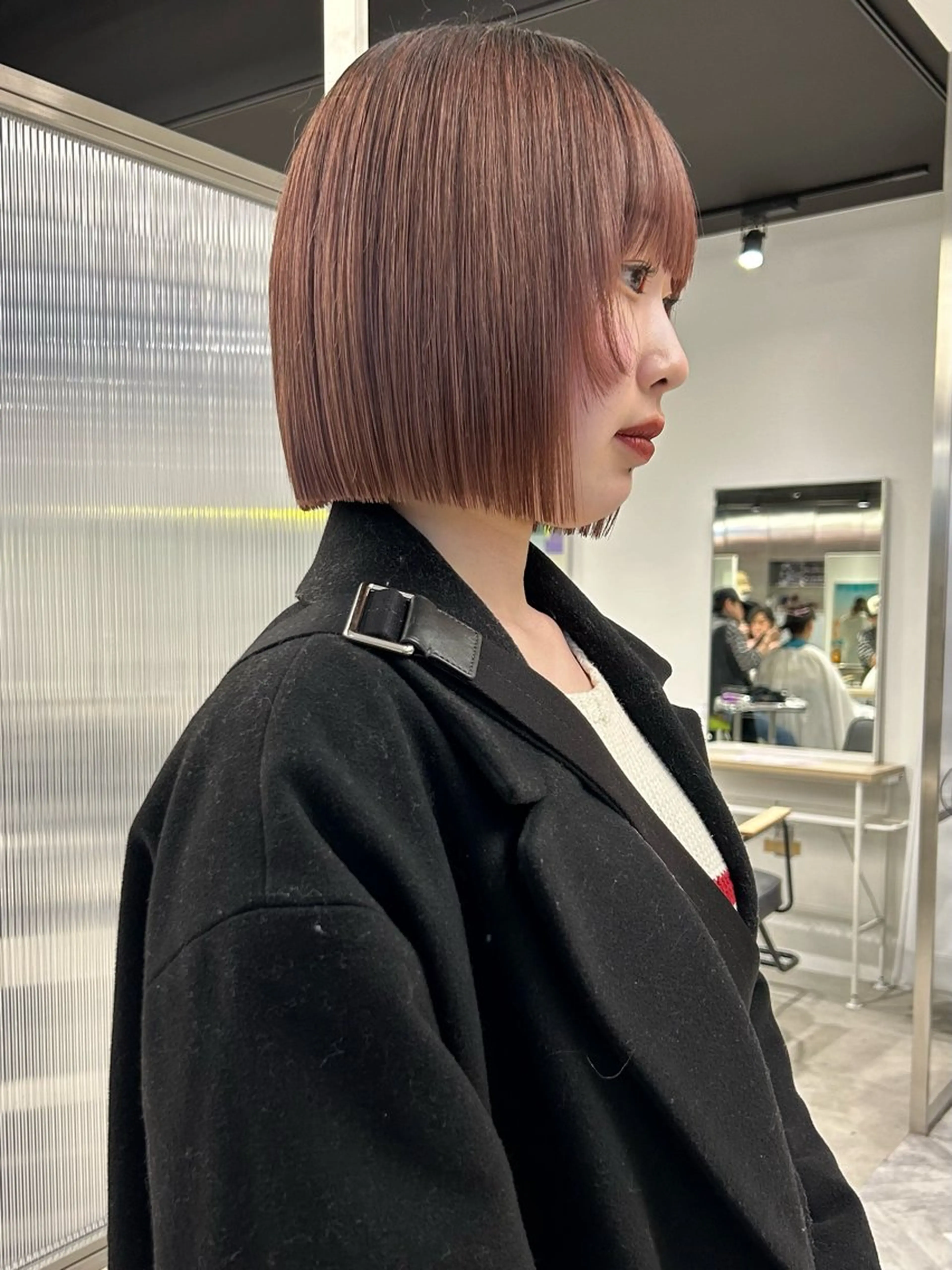 ショート カラー ヘアカラー 冬っぽカラー/ マツエク/ゆきなのマツエク・マツパデザイン