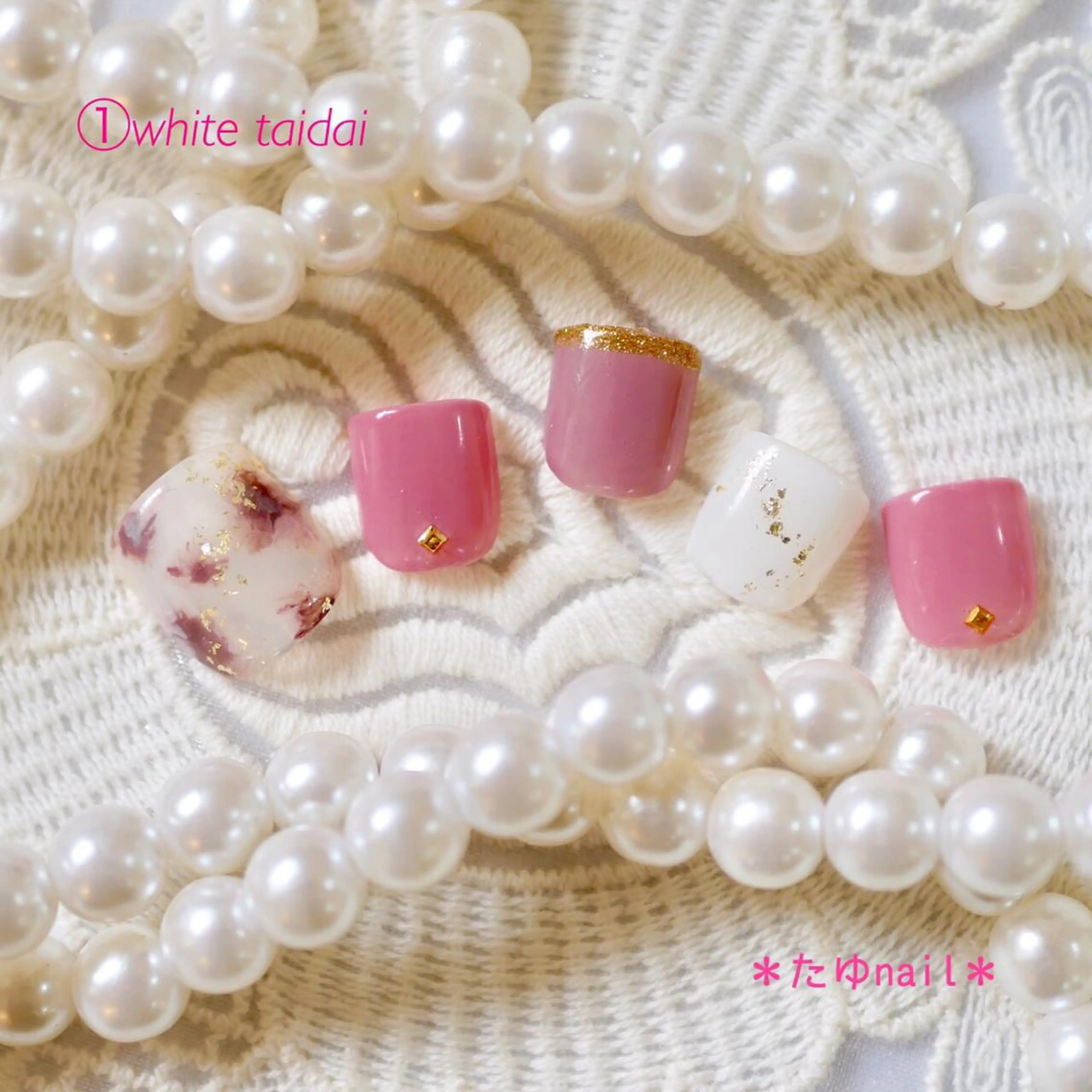 ネイル フットネイル ネイルサロン・ネイルスクール　たゆnail所属・ネイルサロン 【たゆnail】のネイルデザイン