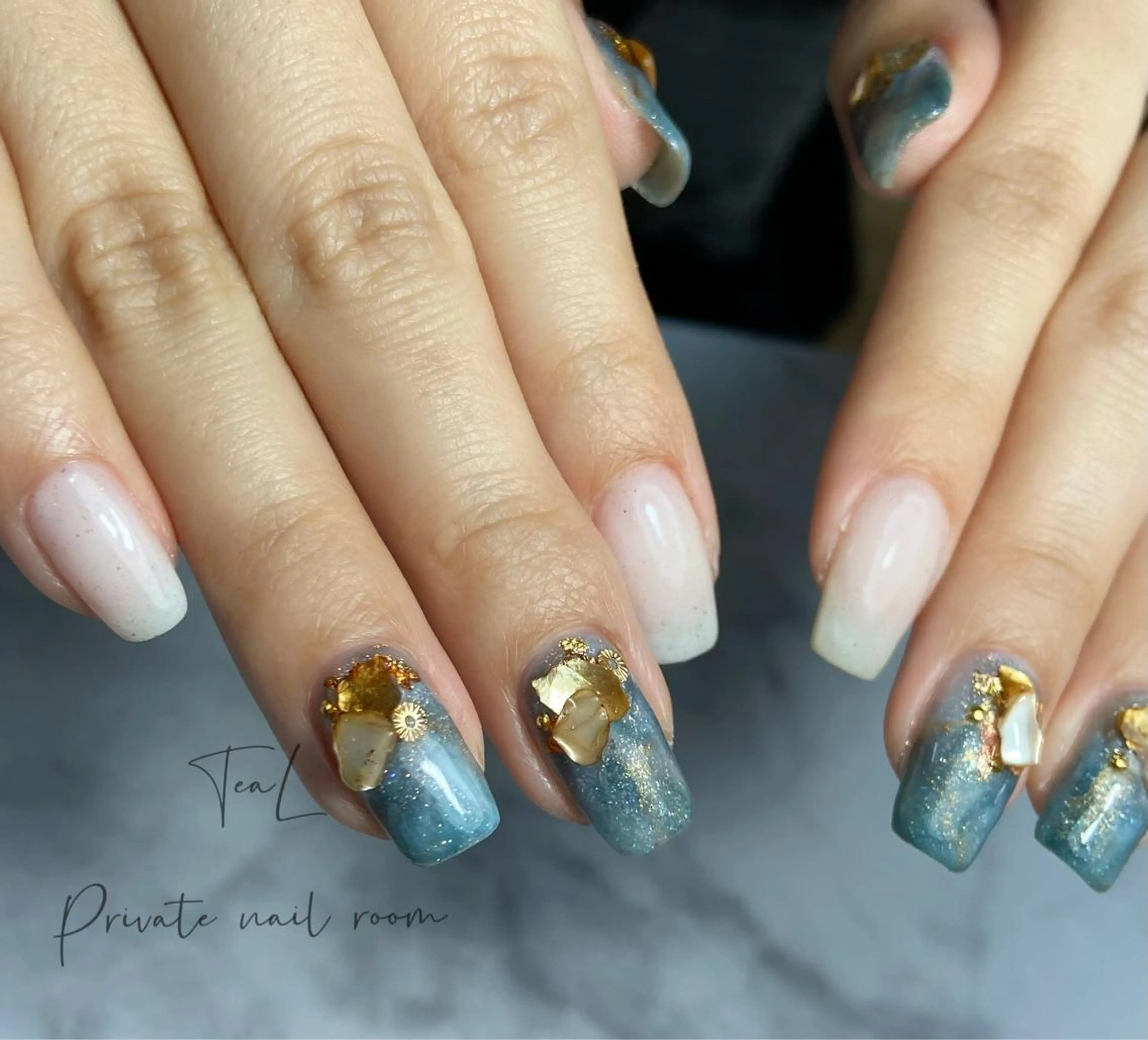 ネイル ハンドネイル TeaL nailのネイルデザイン