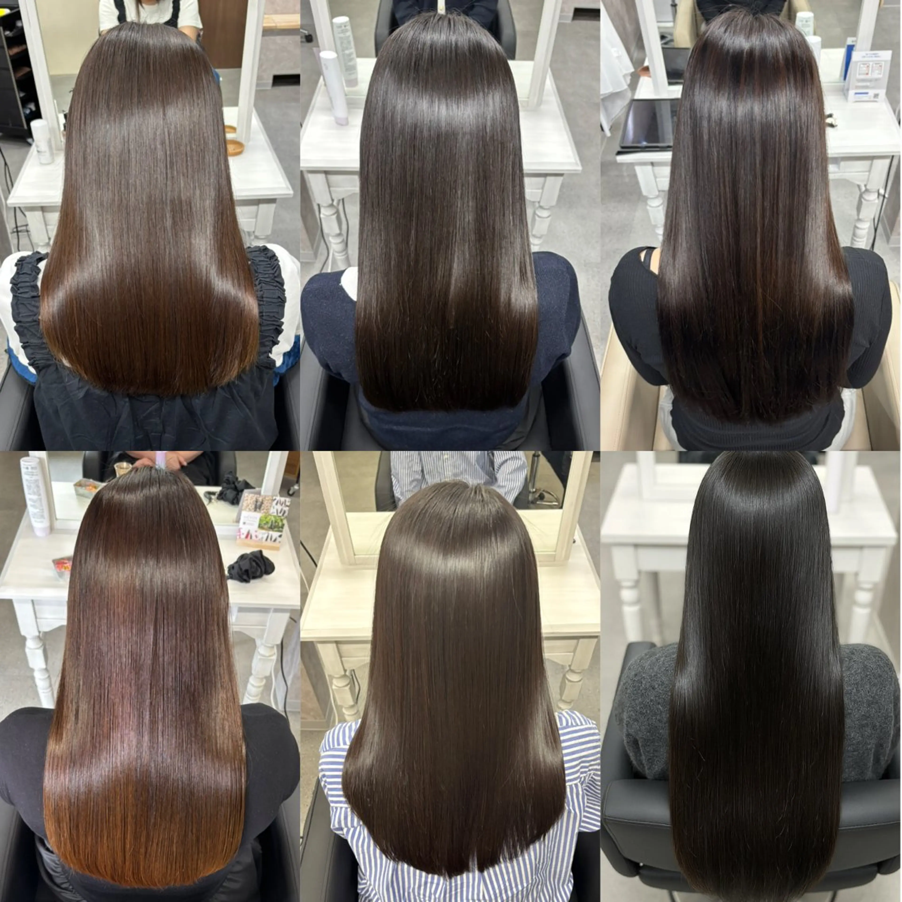 ロング かがみはやと 髪質改善/縮毛矯正のヘアスタイル