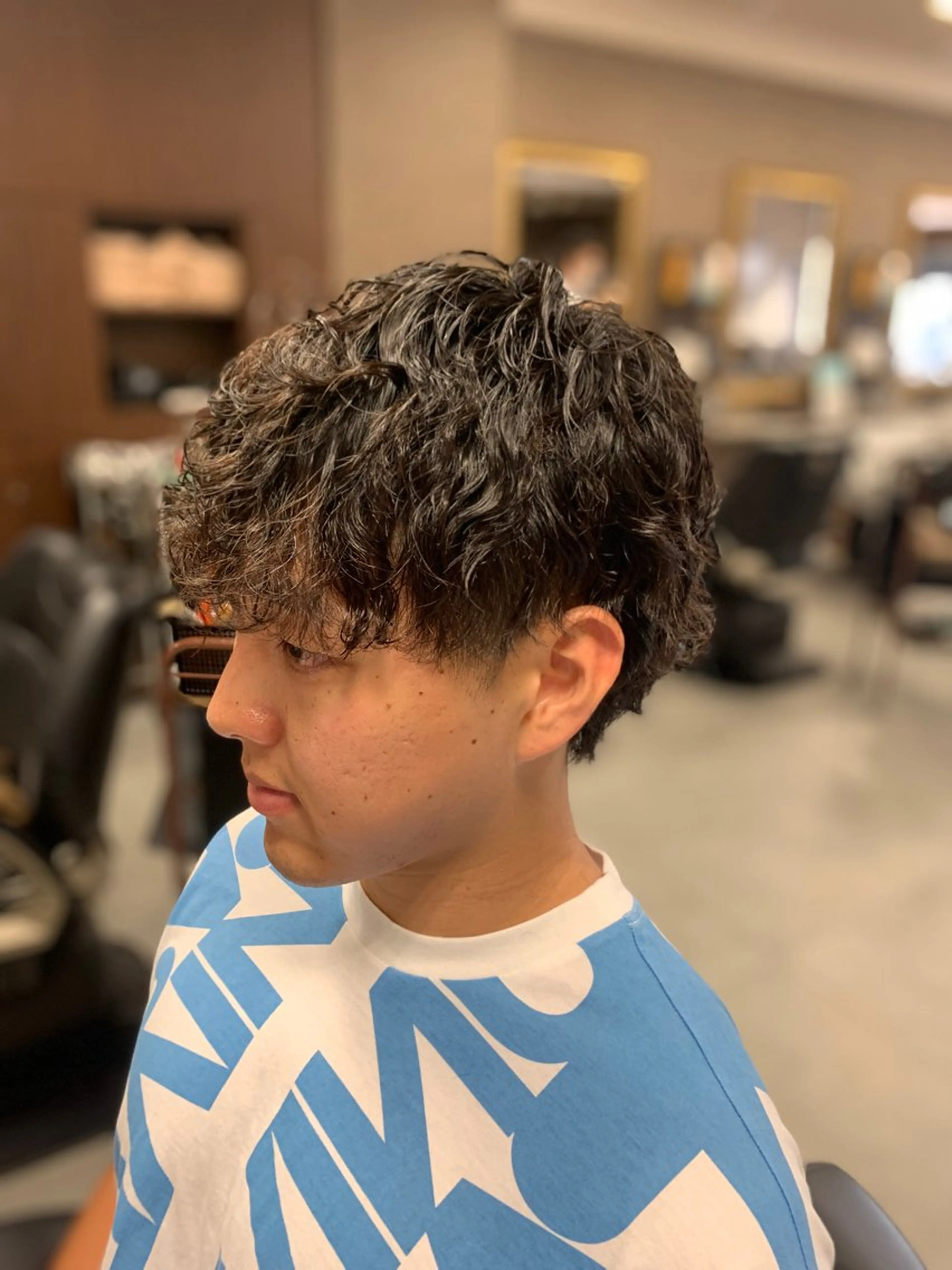 パーマ メンズ バーバーショップ涼桜新町店所属・田中大 パーマ/メンズカットのヘアスタイル