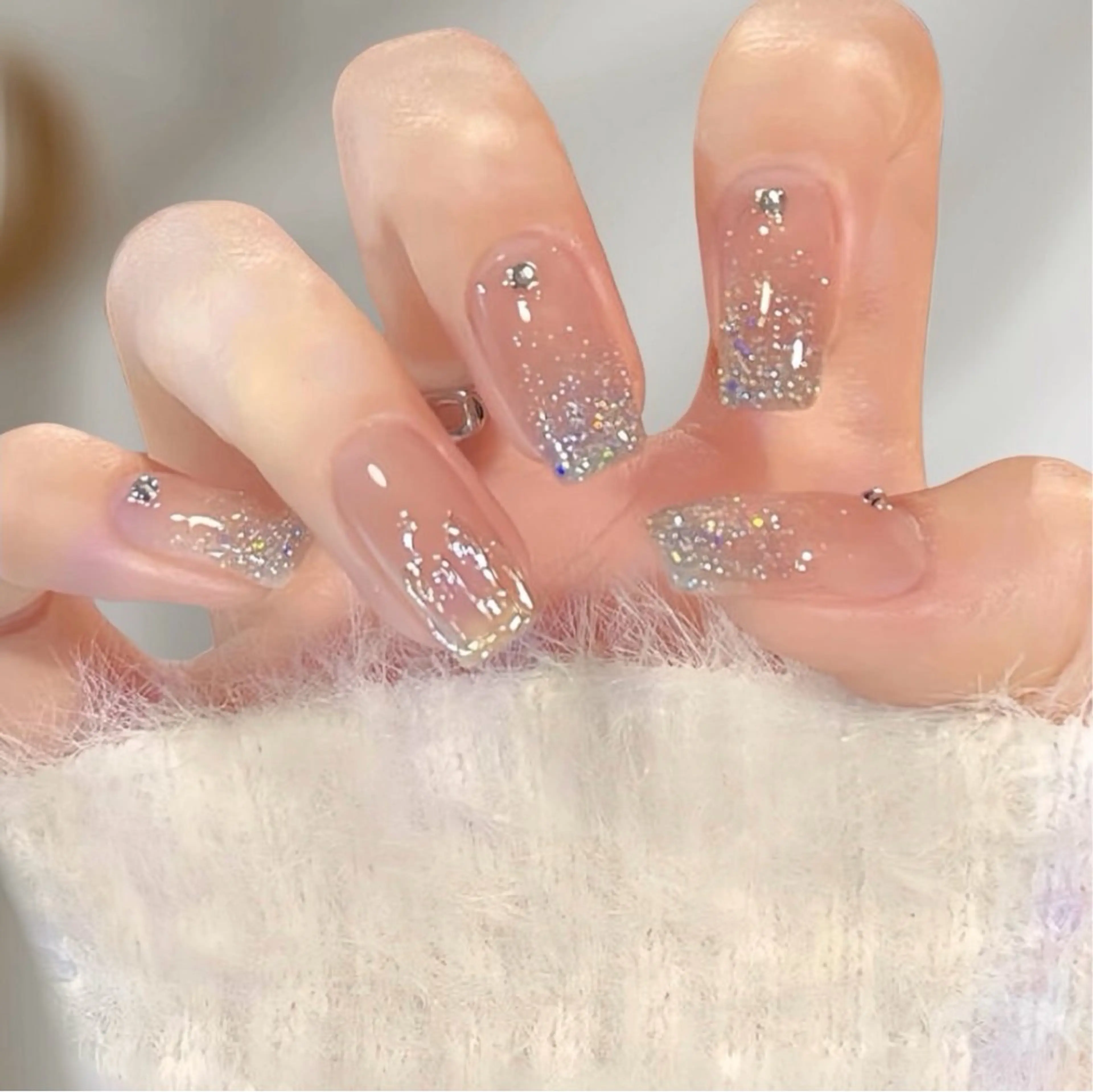 🎀🉐グラデーション🎀🉐フラッシュネイル🎀🉐ワンホンネイル🎀🉐ケア込みの写真