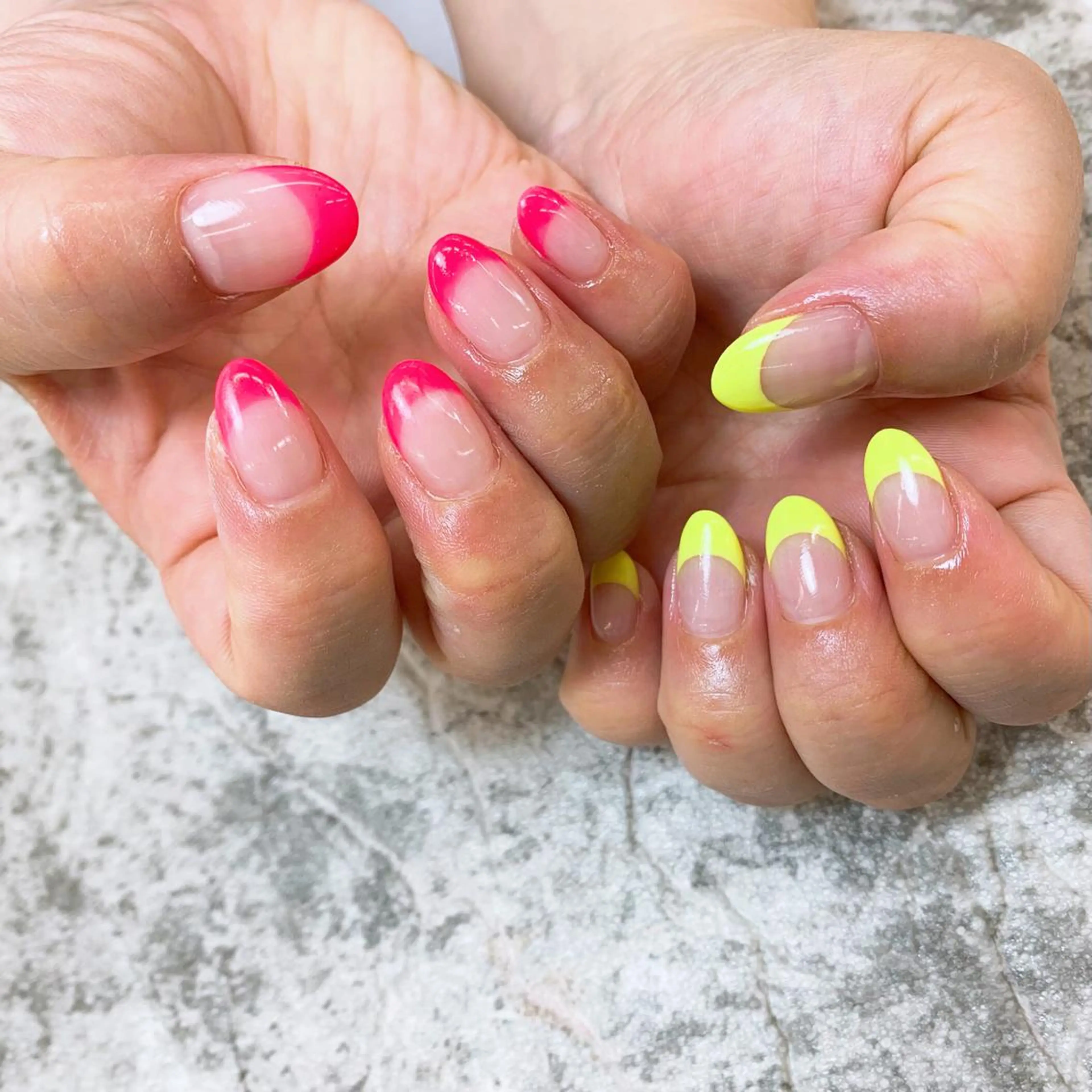 ネイル フレンチネイル ⭐︎休業中の練習⭐︎ JNA認定講師髙橋のネイルデザイン