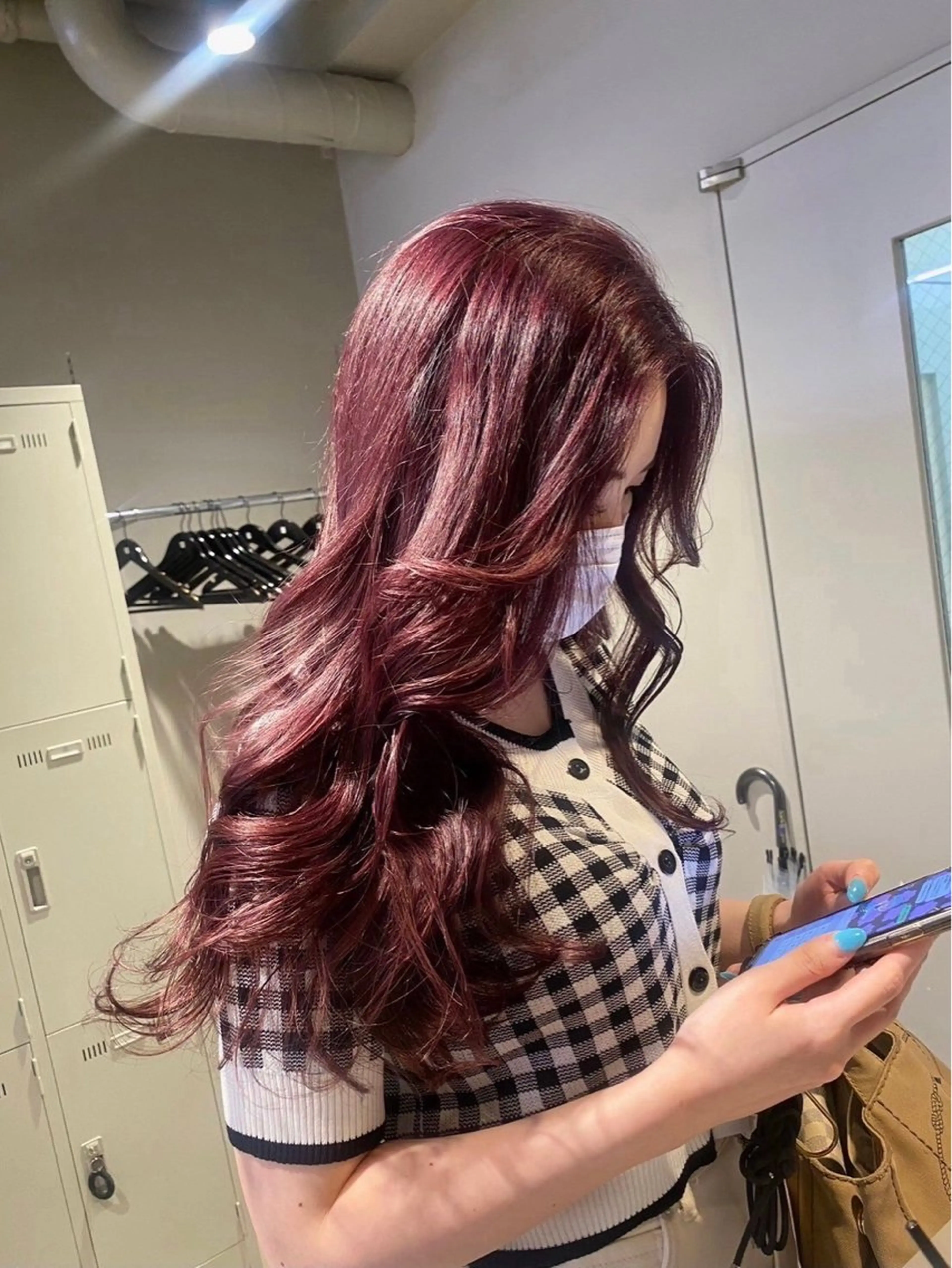 ロング カラー ヘアアレンジ 🎀RIN🎀 就活🩶暗髪カラーのヘアスタイル