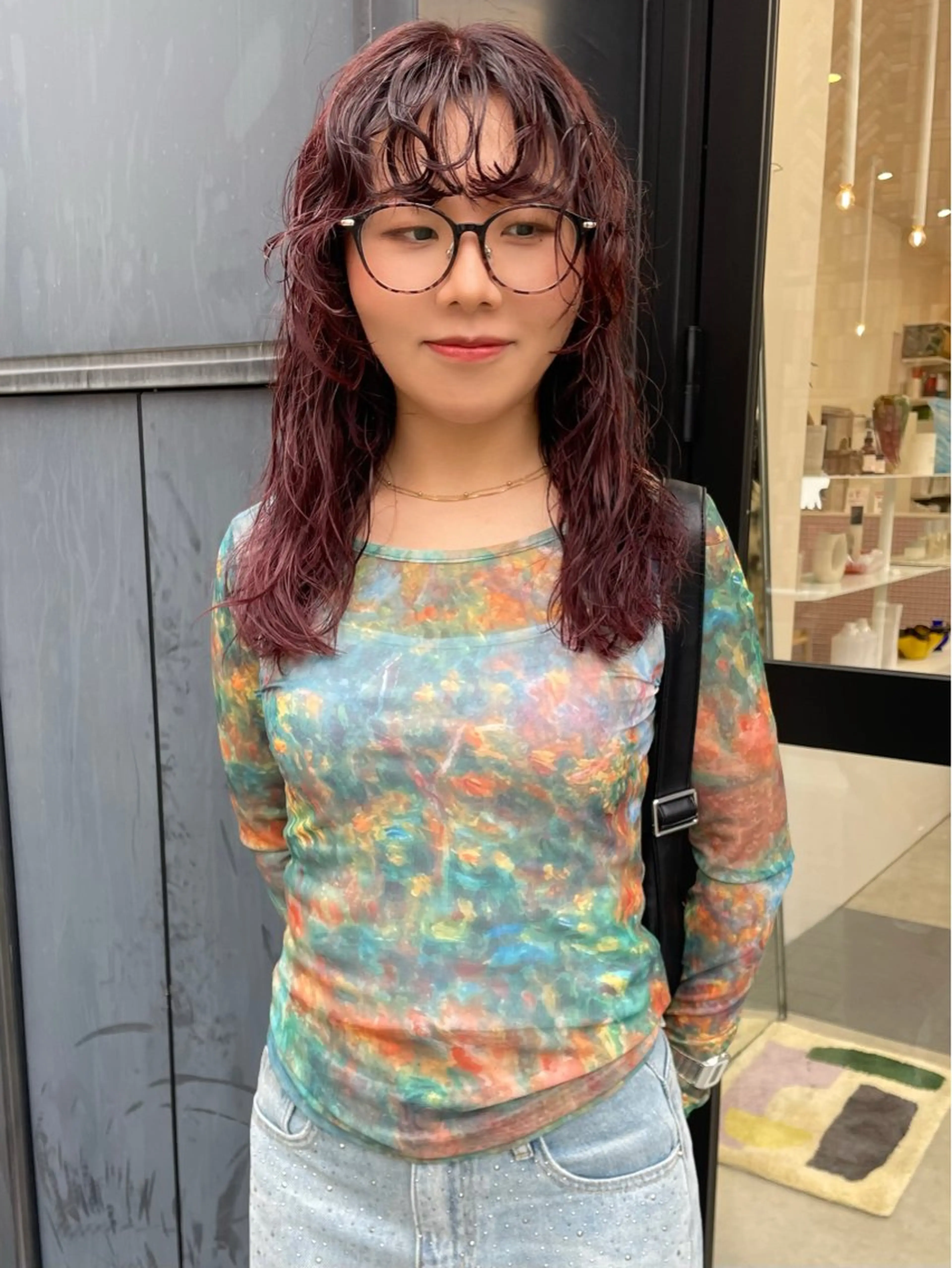 ロング カット パーマ ボブカットモデル/パ ーマ/harunaのヘアスタイル