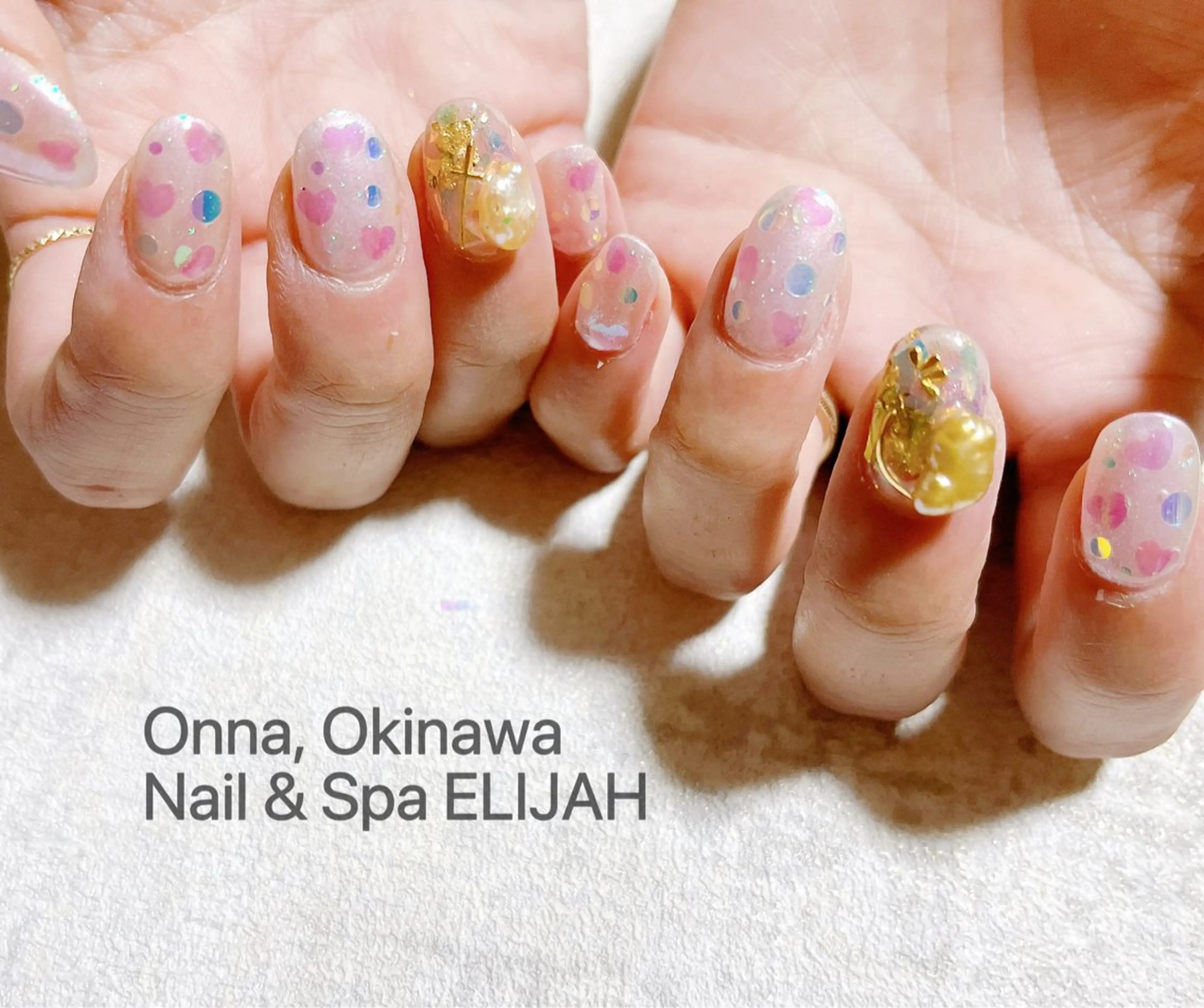 ネイル ショートネイル Nail & Spa ELIJAH(ネイルアンドスパイライジャ)所属・ダンラップ新里 友簣乃のネイルデザイン