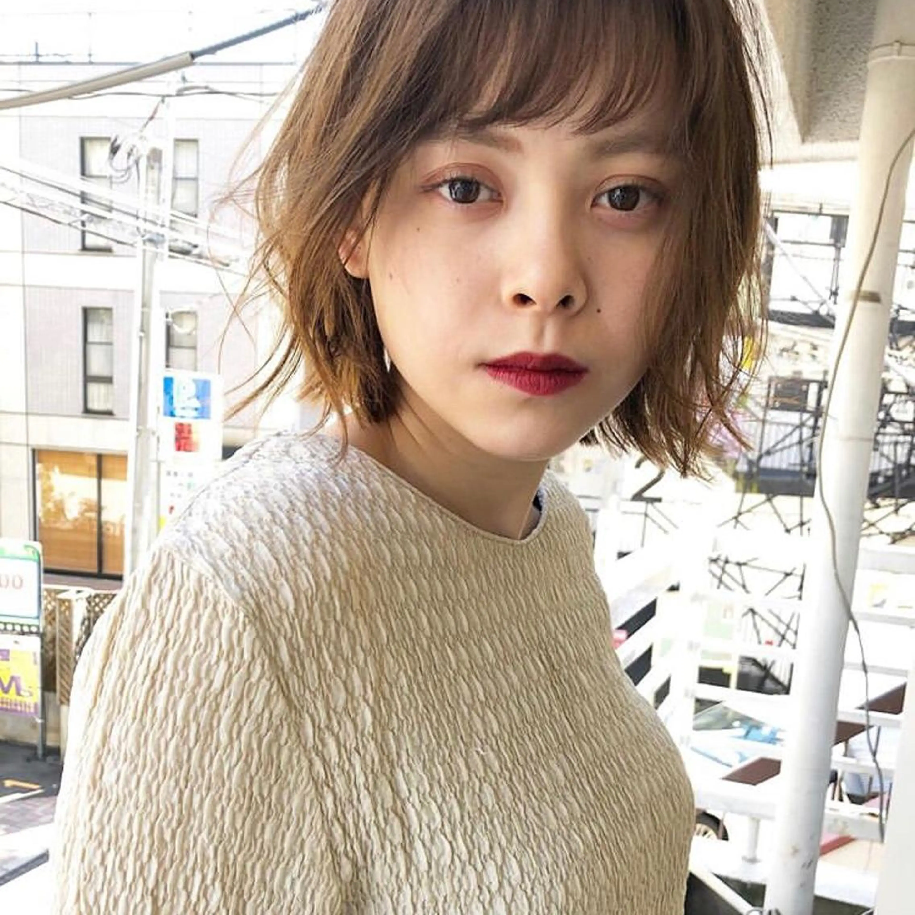 ショート カット ヘアカラー トリートメント happy  man 🌸血色カラー🌸のヘアスタイル
