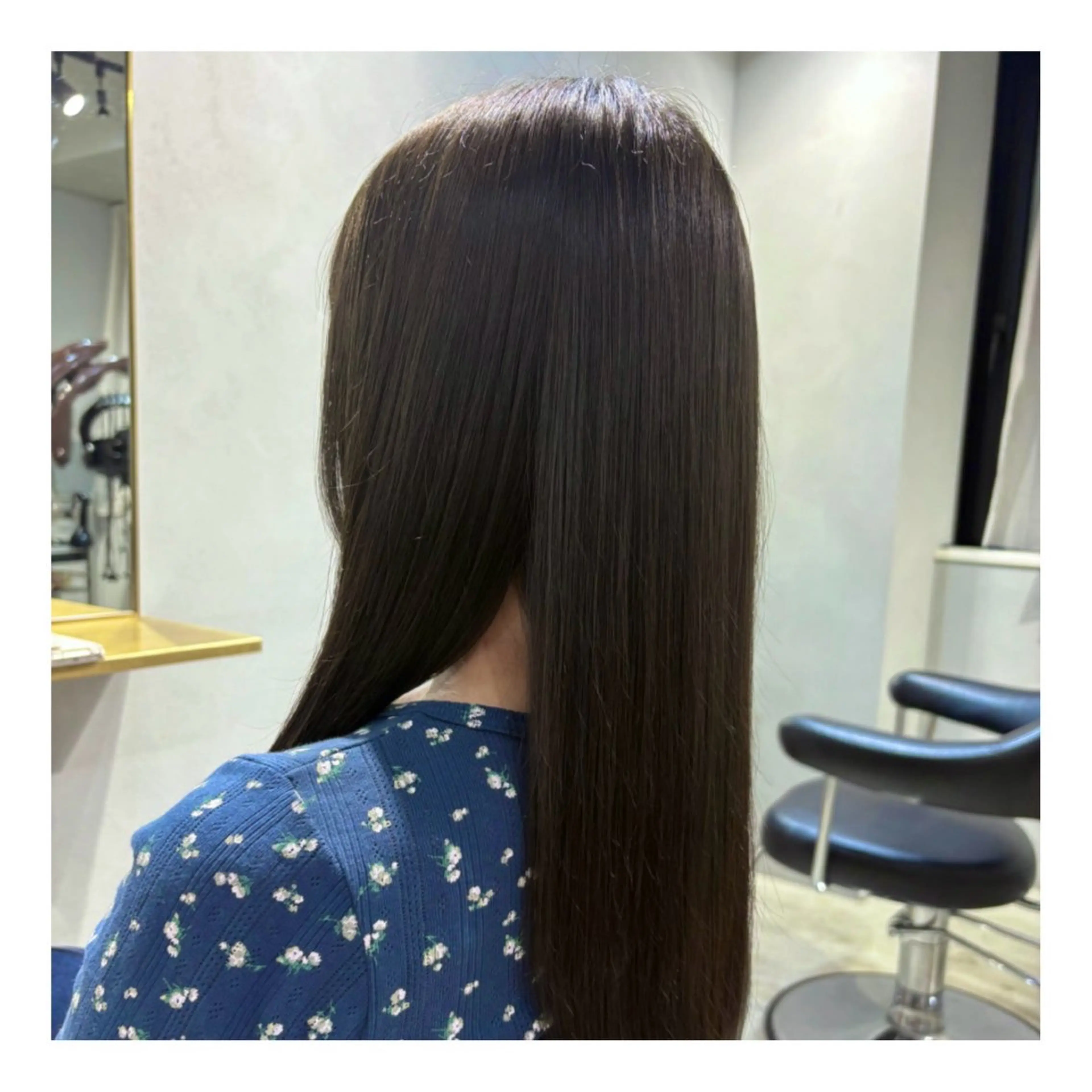 ロング カラー ブラウンカラー 透明感カラー オリーブブラウン ヘアカラー ダブルカラー特別価格 /表参道/ことりのヘアスタイル