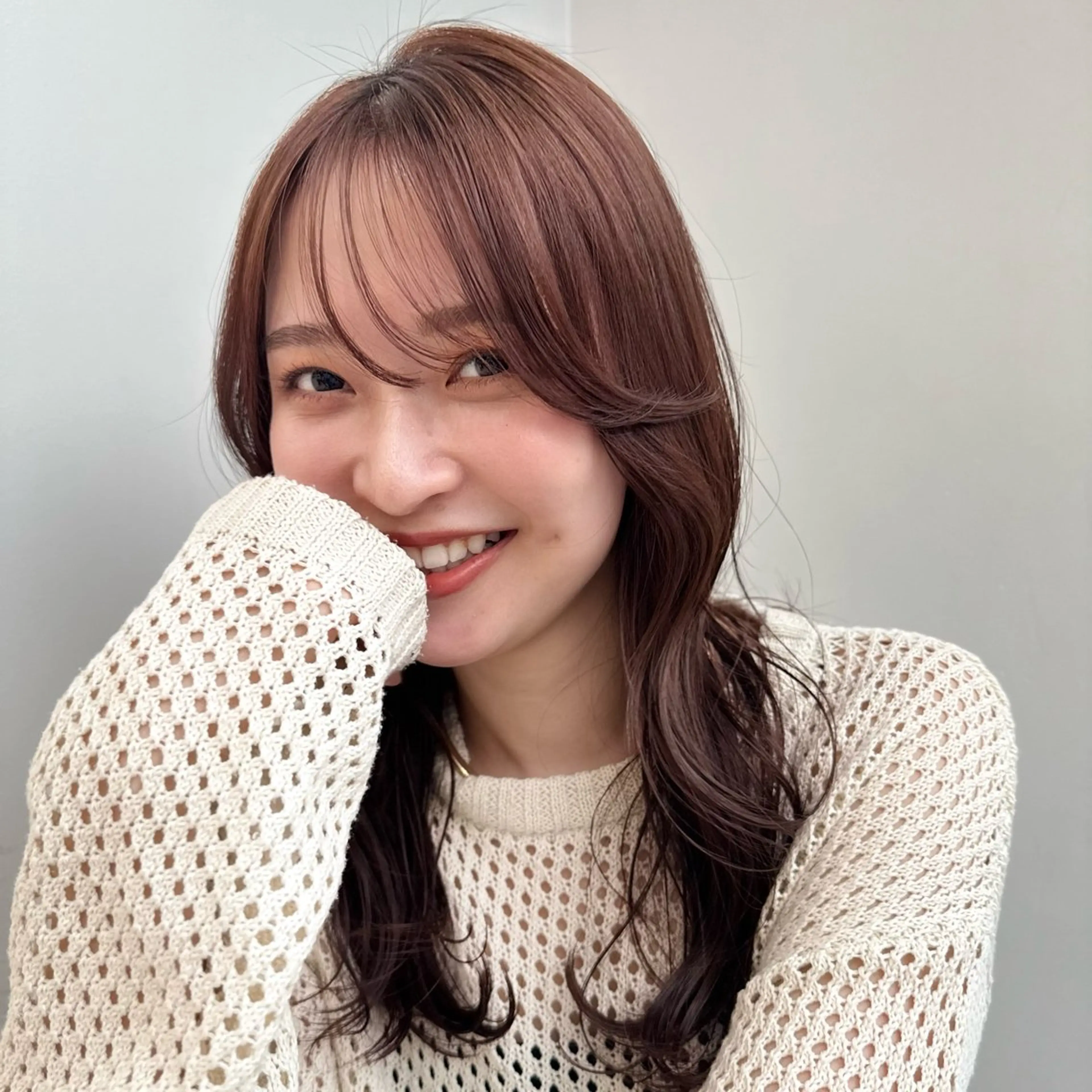 ミディアム カラー カット ヘアカラー トリートメント 透明感カラー/レイ ヤー/Nana🌈のヘアスタイル