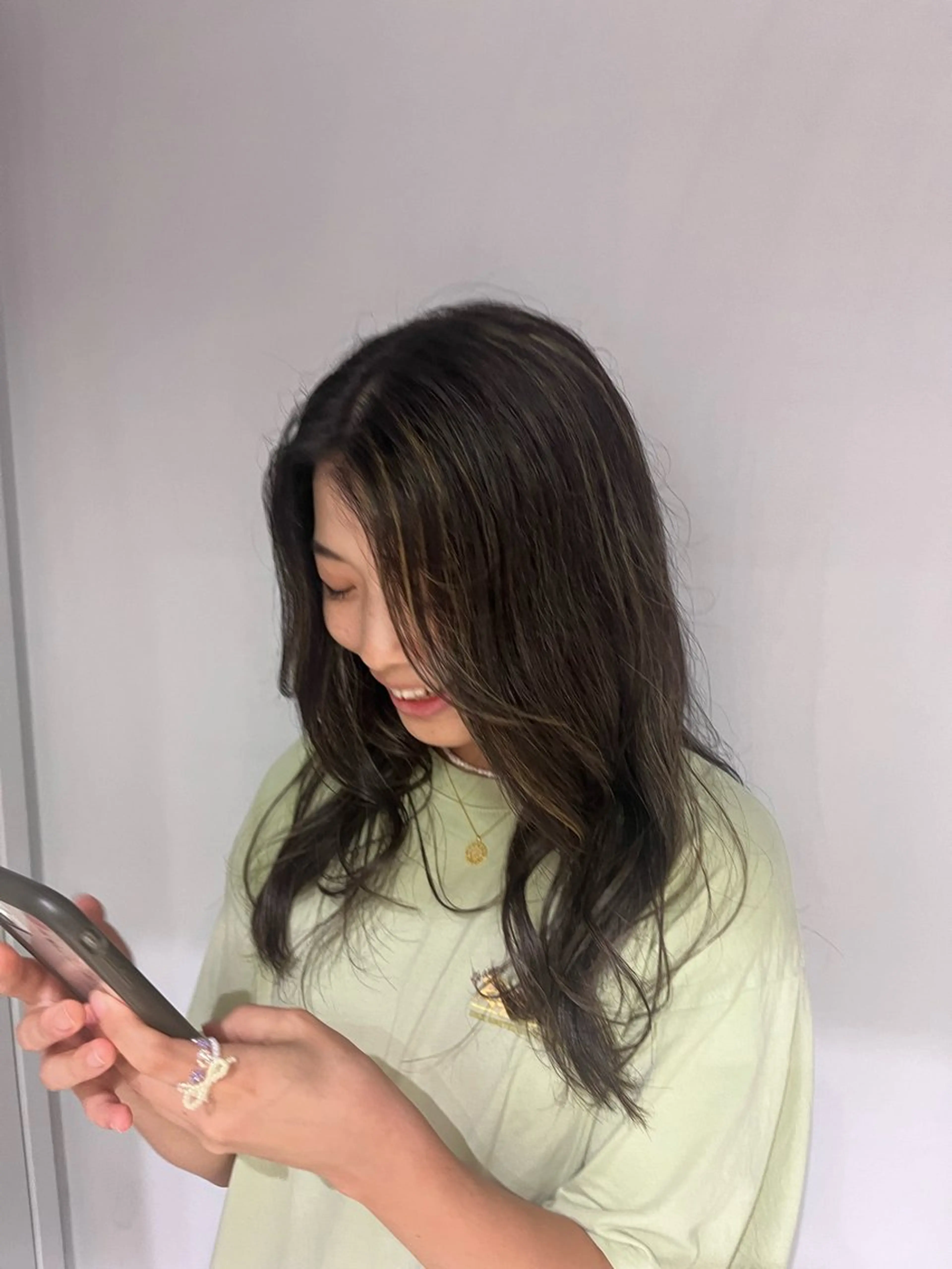 セミロング カラー -さたけ たつき-のヘアスタイル