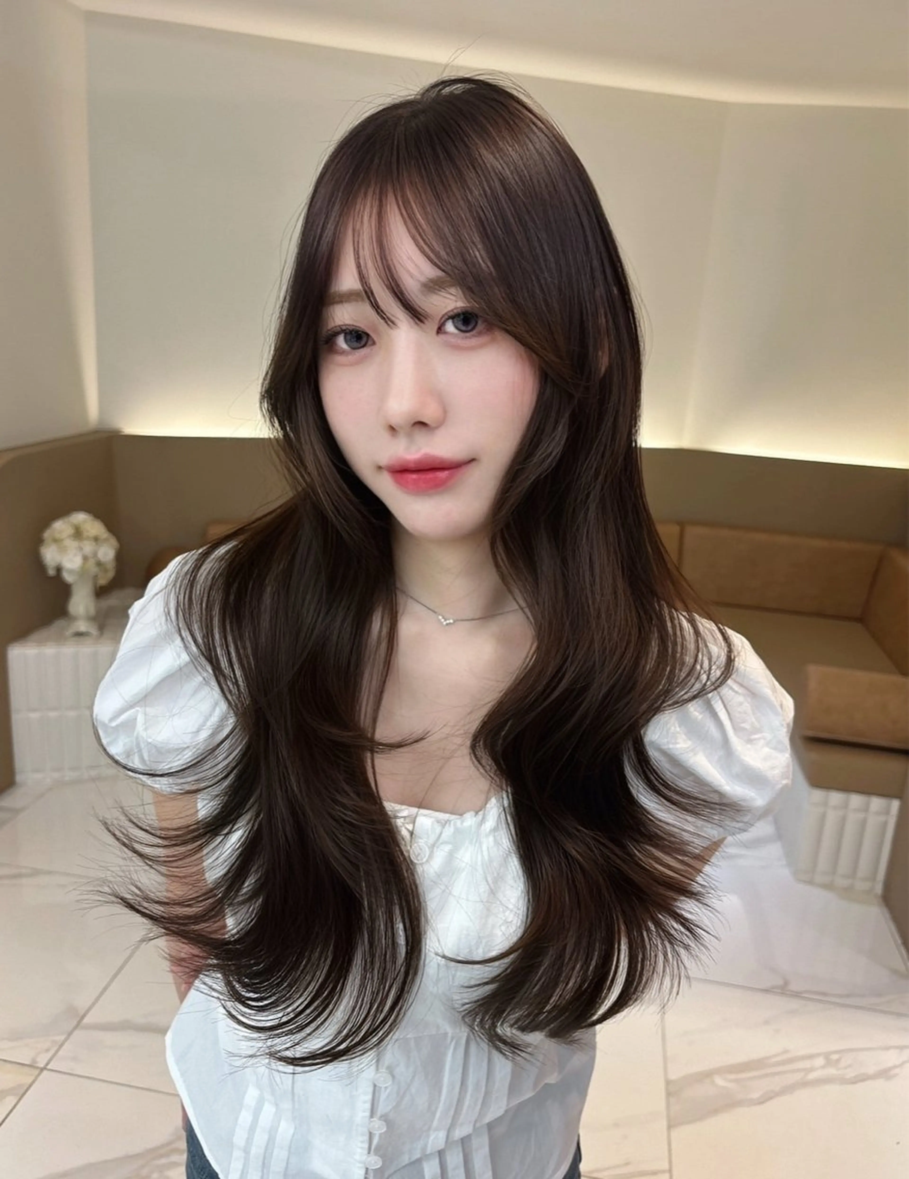 ロング 透明感カラー/ レイヤー/松沢州途のヘアスタイル