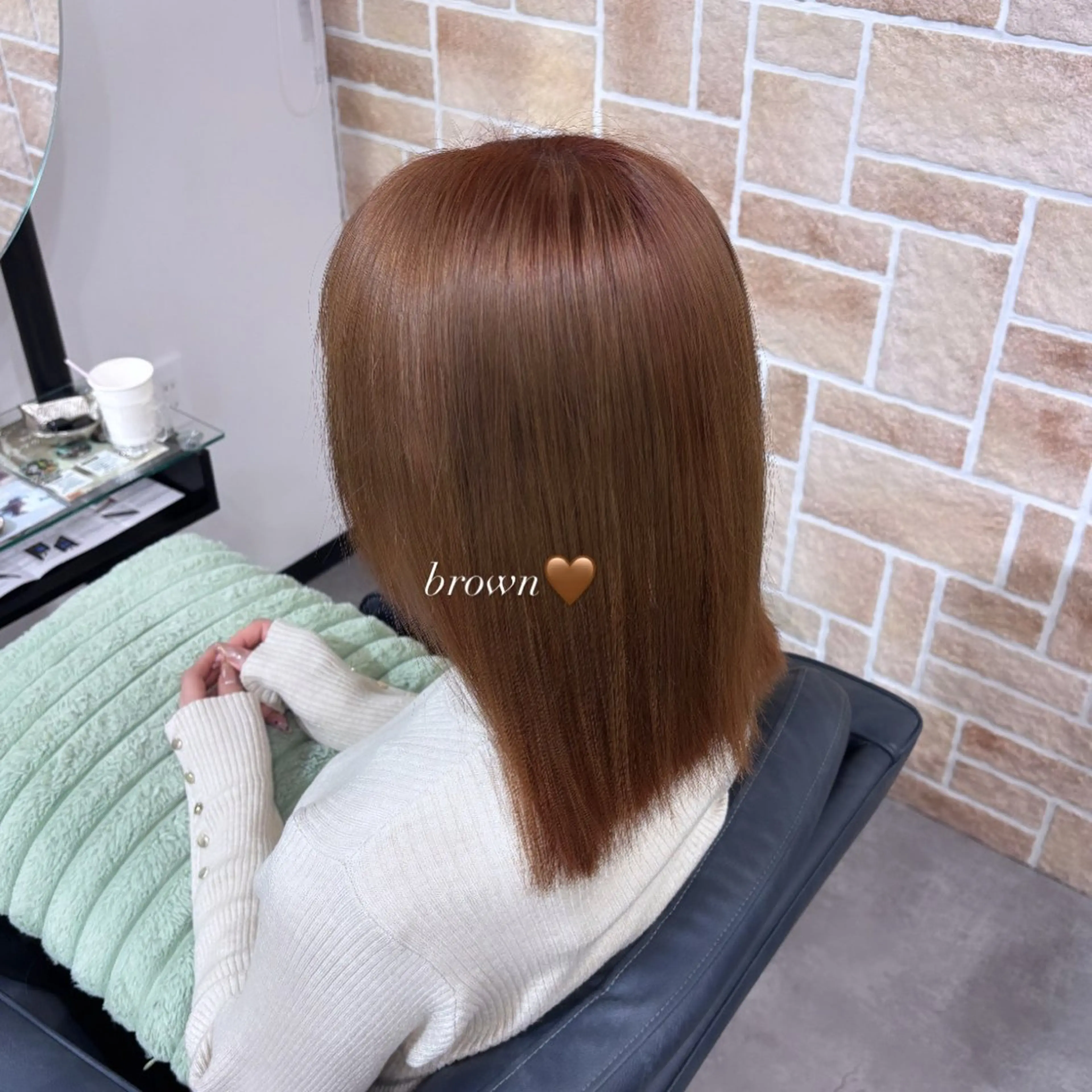 ミディアム ヘアカラー 木村 紅愛のヘアスタイル