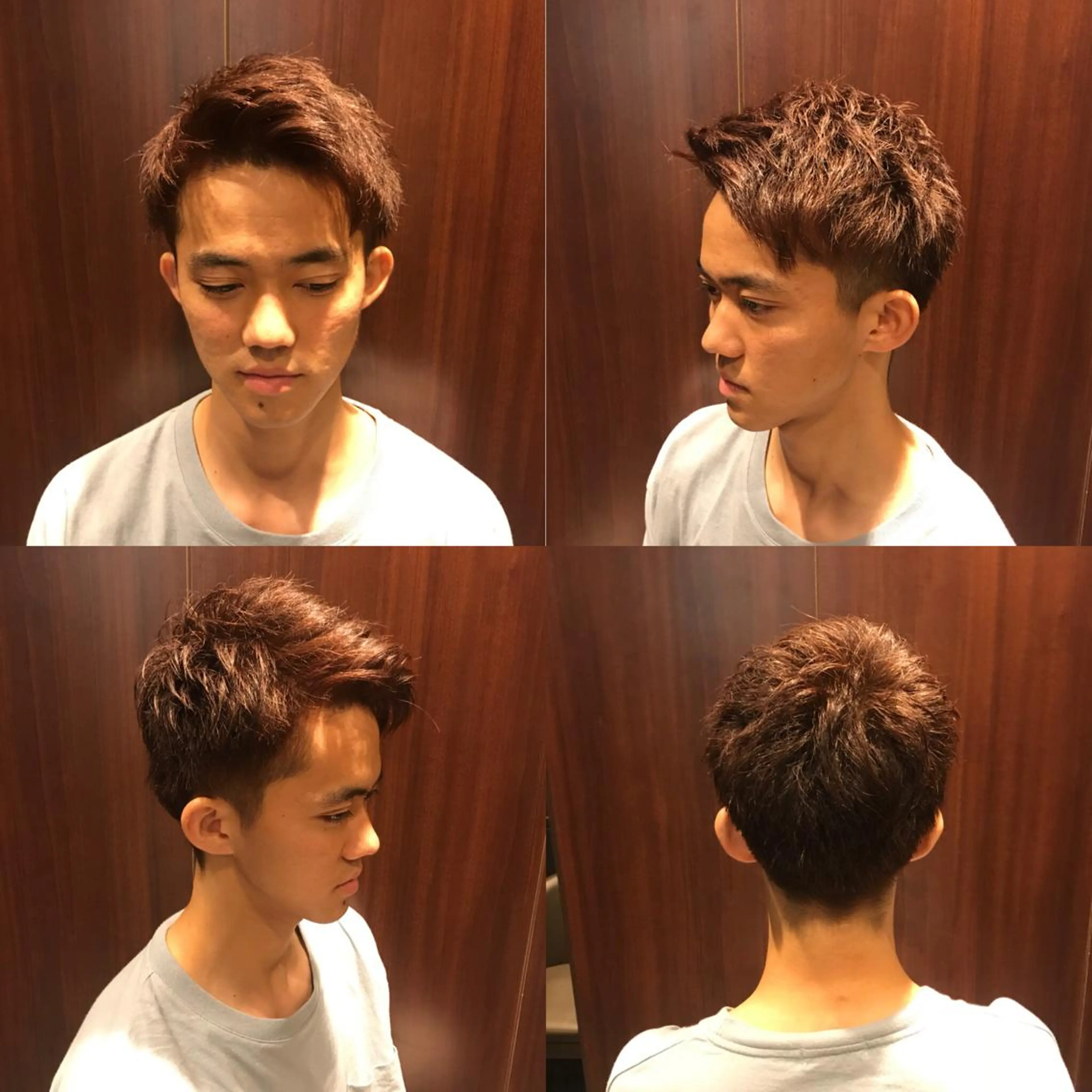 ミディアム カラー メンズ 高橋 亜美奈のヘアスタイル