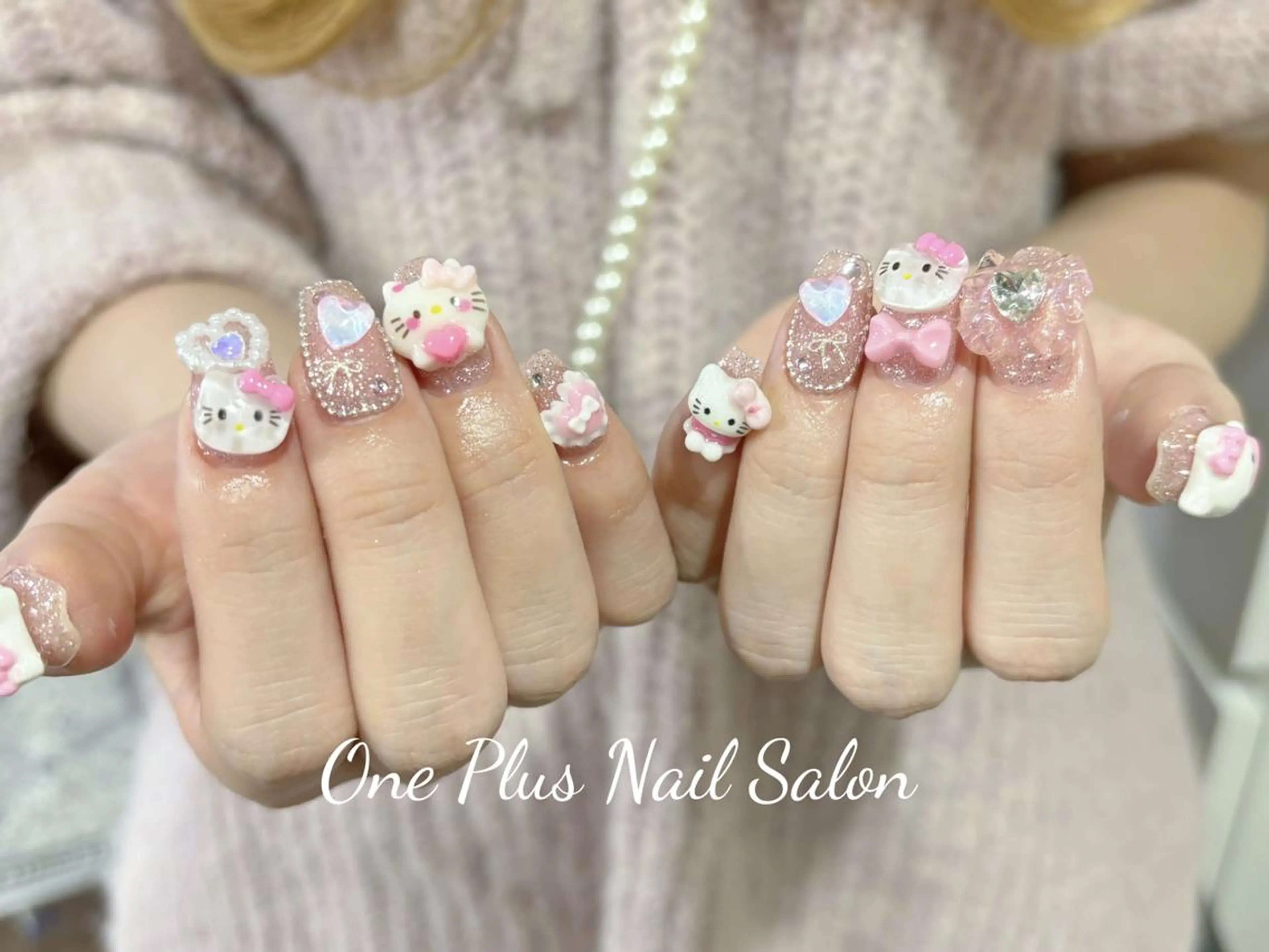 ネイル アートネイル オーロラネイル ガーリー キラキラネイル 韓国ネイル haruka 🧸のネイルデザイン