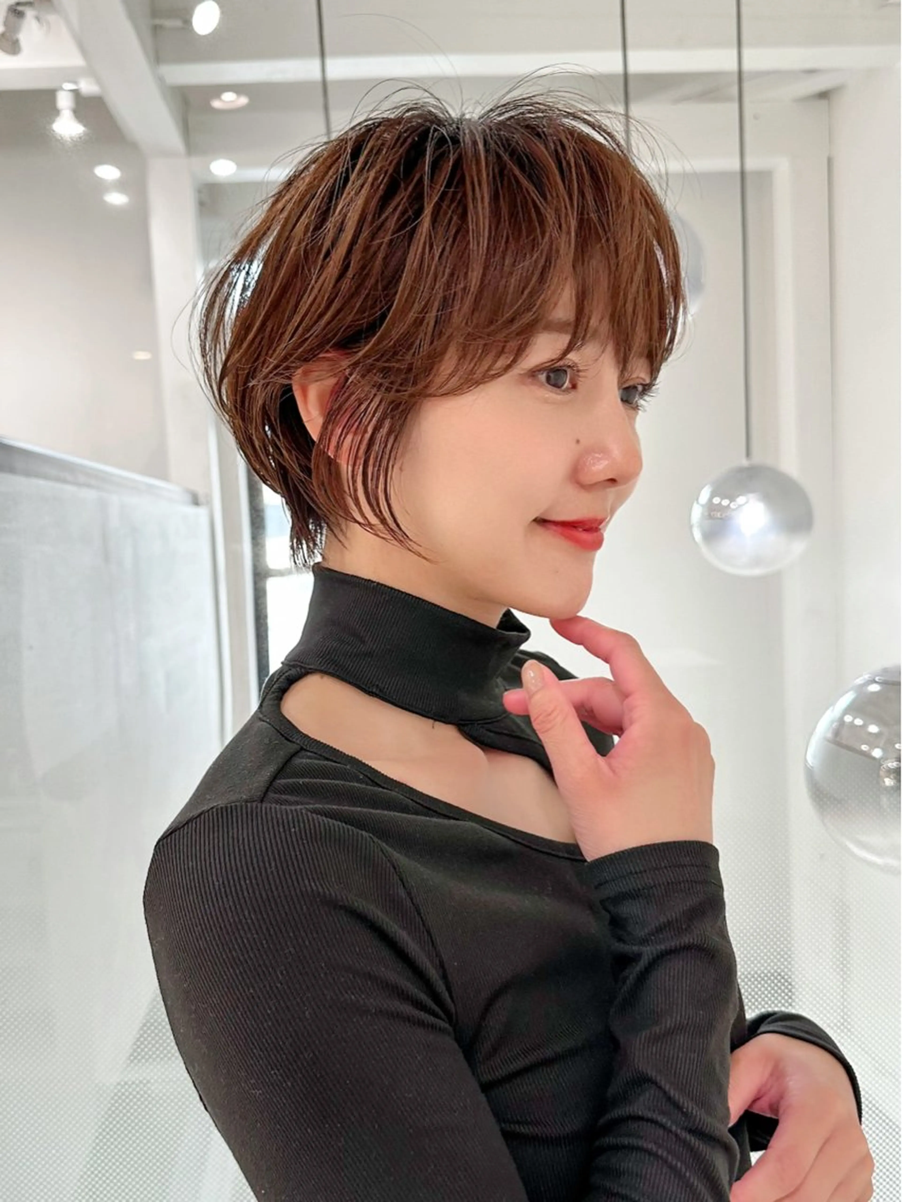 ショート ショートヘア 小顔カット カット ヘアカラー トリートメント ヘッドスパ taiga ショート /レイヤー/矯正🌈のヘアスタイル