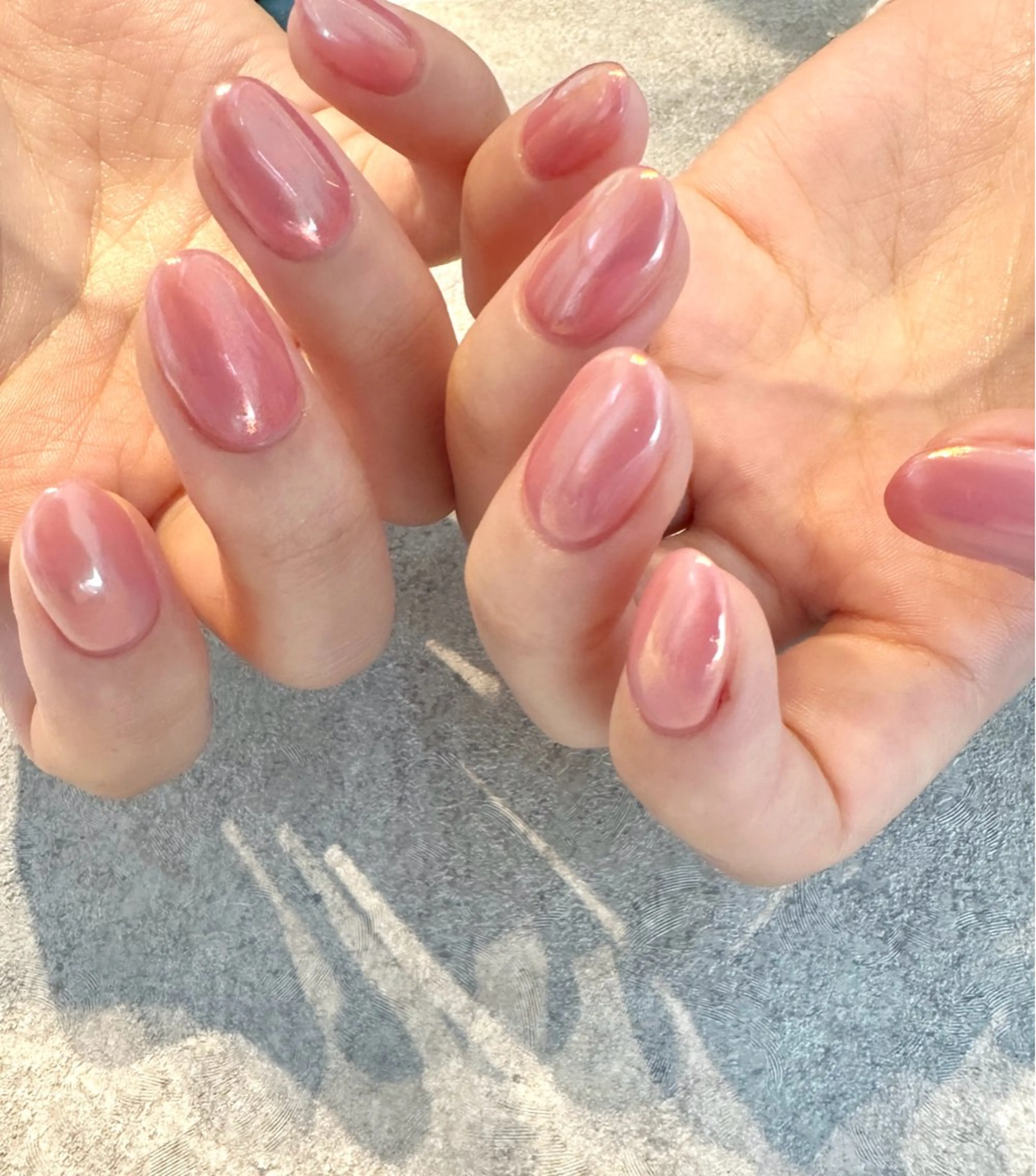 ネイル ミラーネイル ワンカラーネイル ハンドネイル Baden Nail ﾊﾞ-ﾃﾞﾝ ﾈｲﾙのネイルデザイン