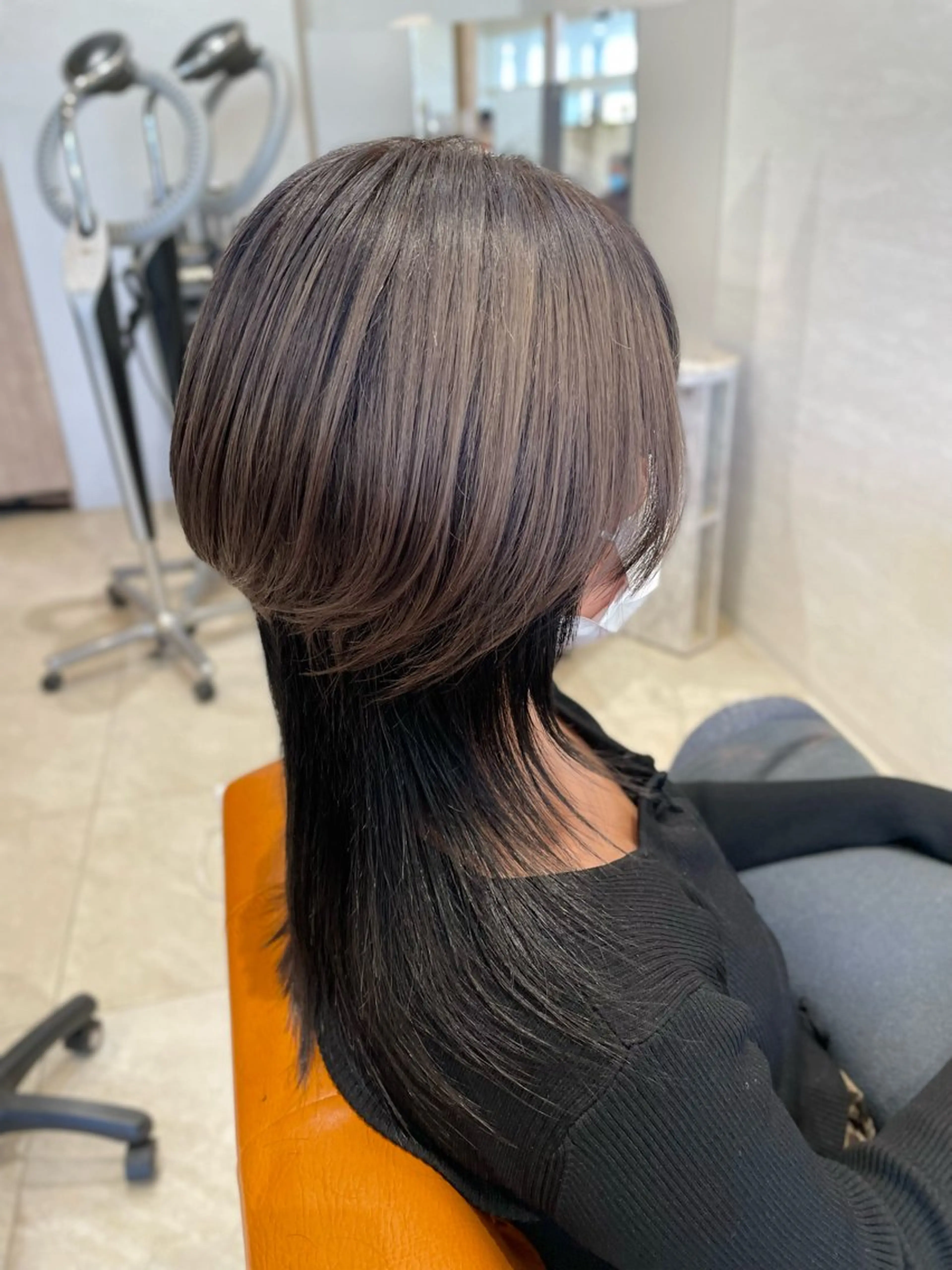 ミディアム ミディアムレイヤー ハッシュカット レイヤーカット カット ヘアカラー 齋藤 拓郎のヘアスタイル