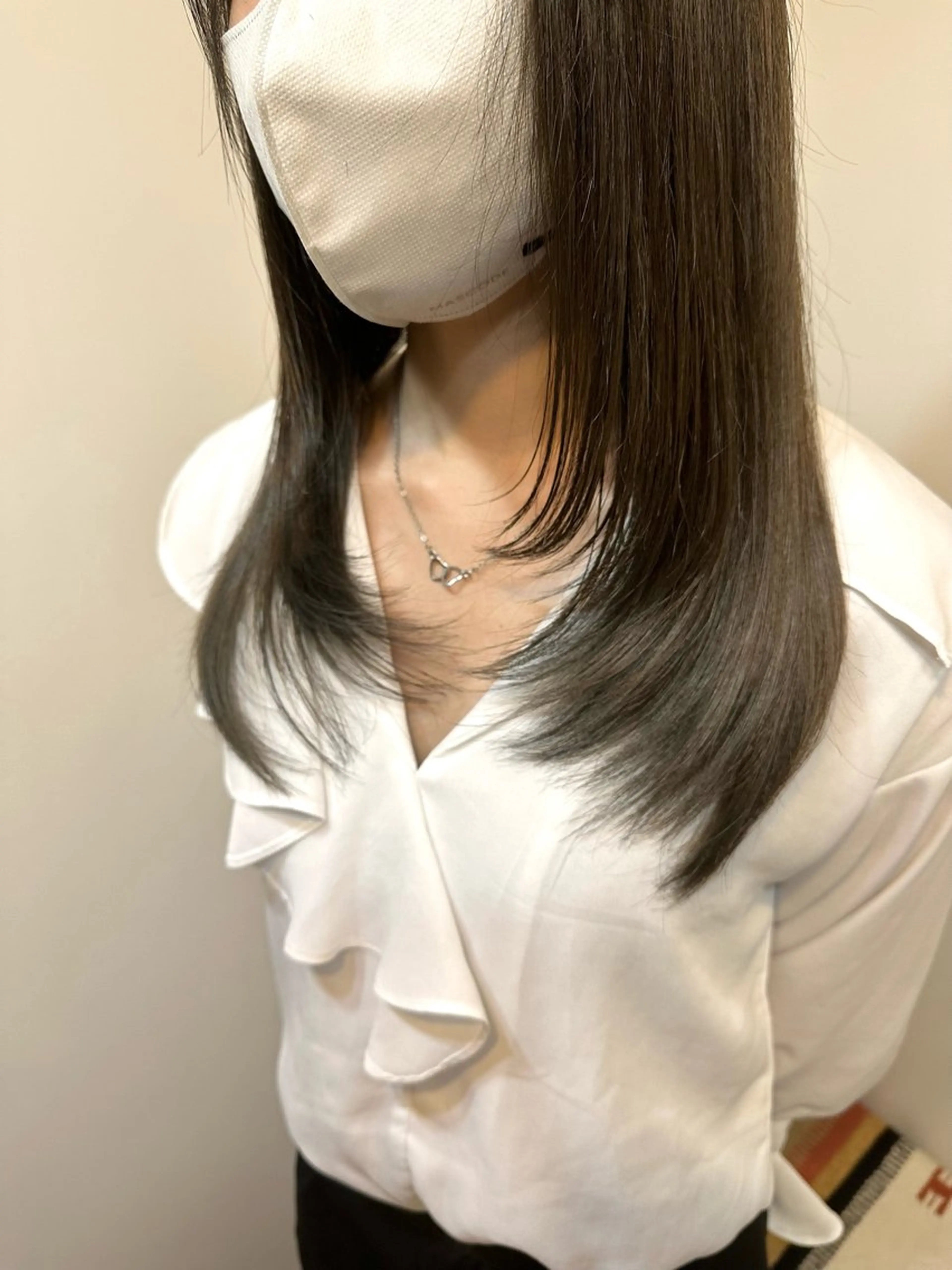 セミロング カット トリートメント ブリーチ毛対応酸性 ストレート🌈サキのヘアスタイル