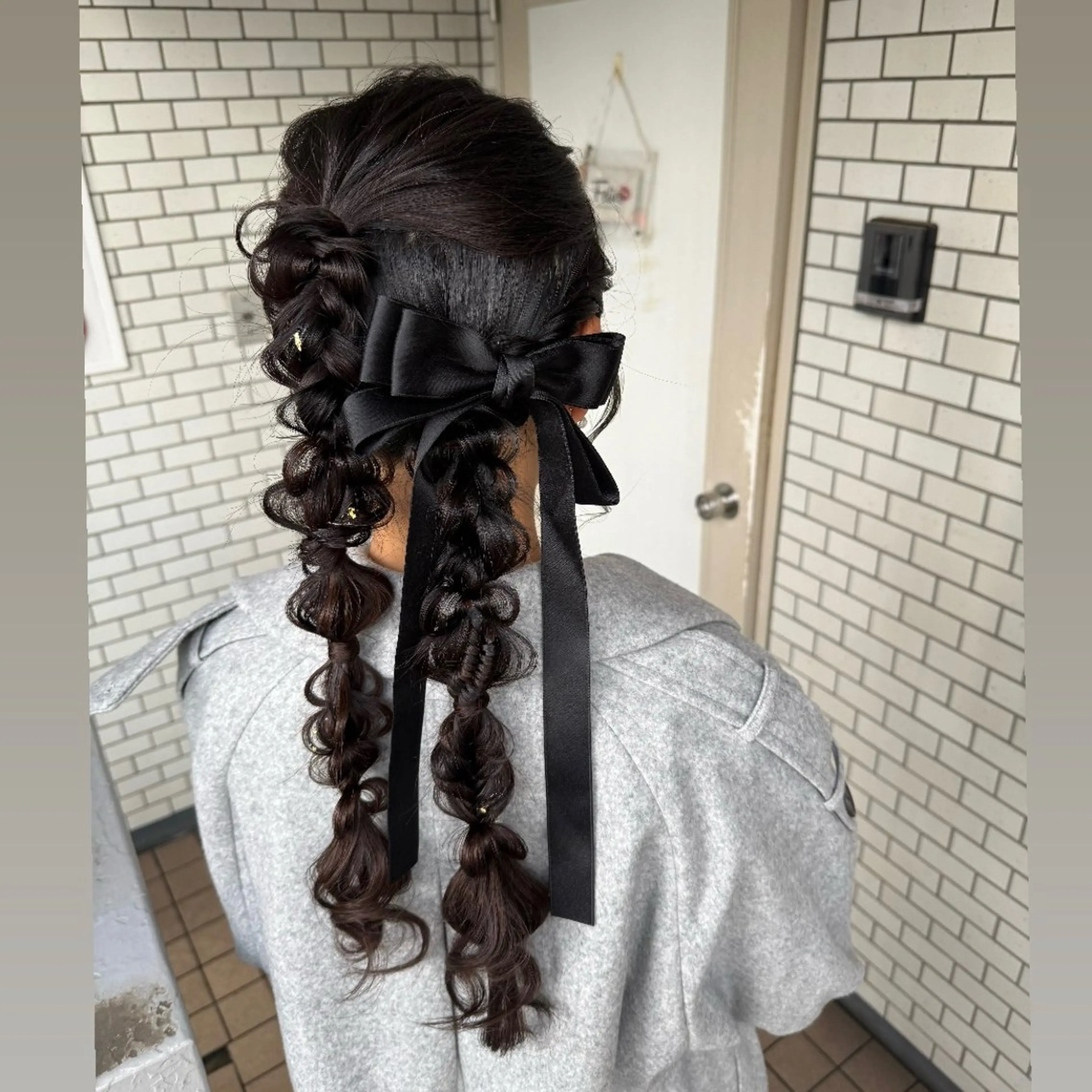 ロング ヘアアレンジ 成人式 ハーフアップ 結婚式・ブライダル 卒業式のヘアスタイル ヘアセット 褒められヘアメイク /‎ボブ女子🐶みおのその他イメージ