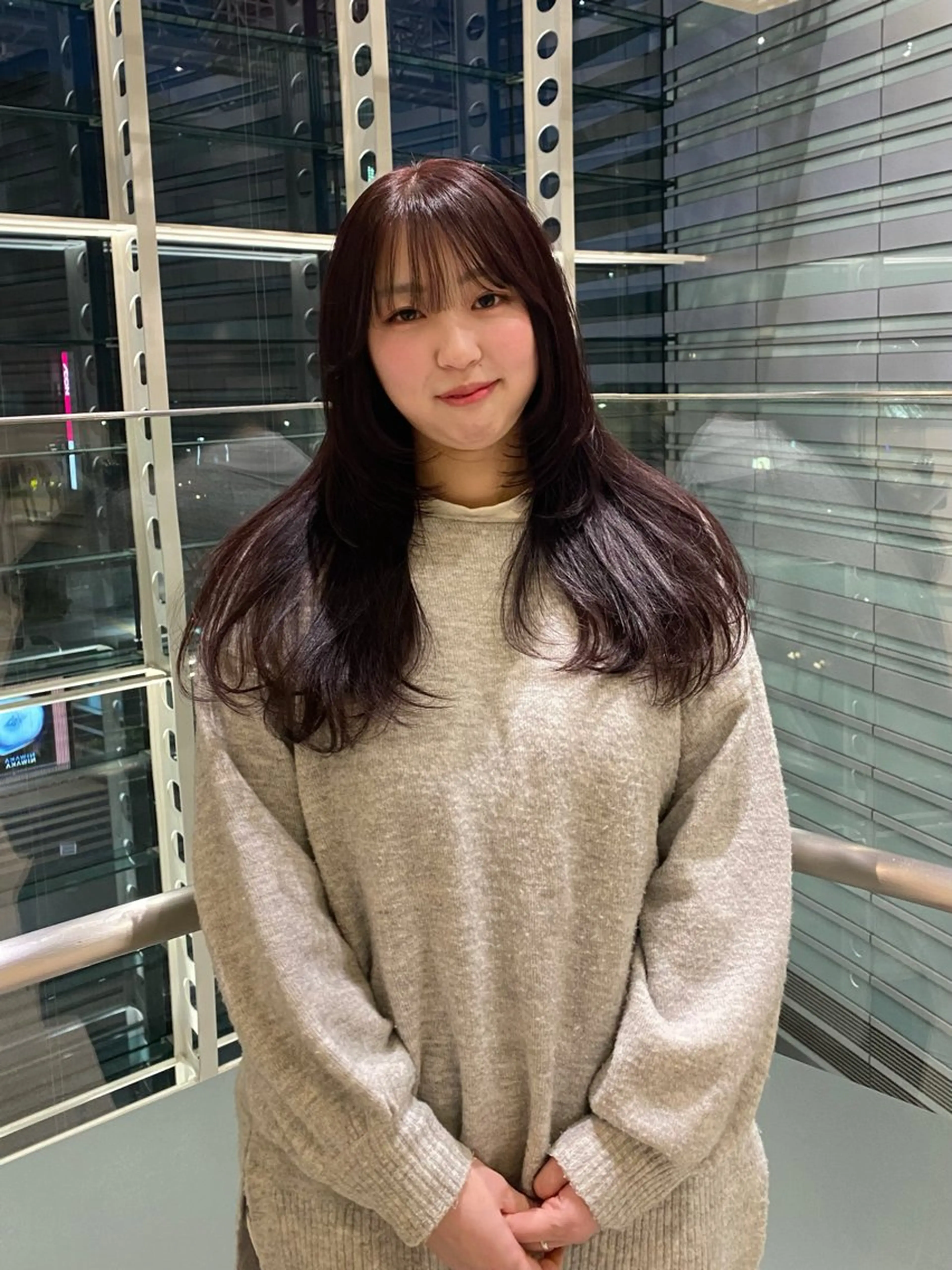 ロング カラー ブリーチ ブリーチなしカラー カット ヘアカラー トリートメント mai / linoah˚✧のヘアスタイル