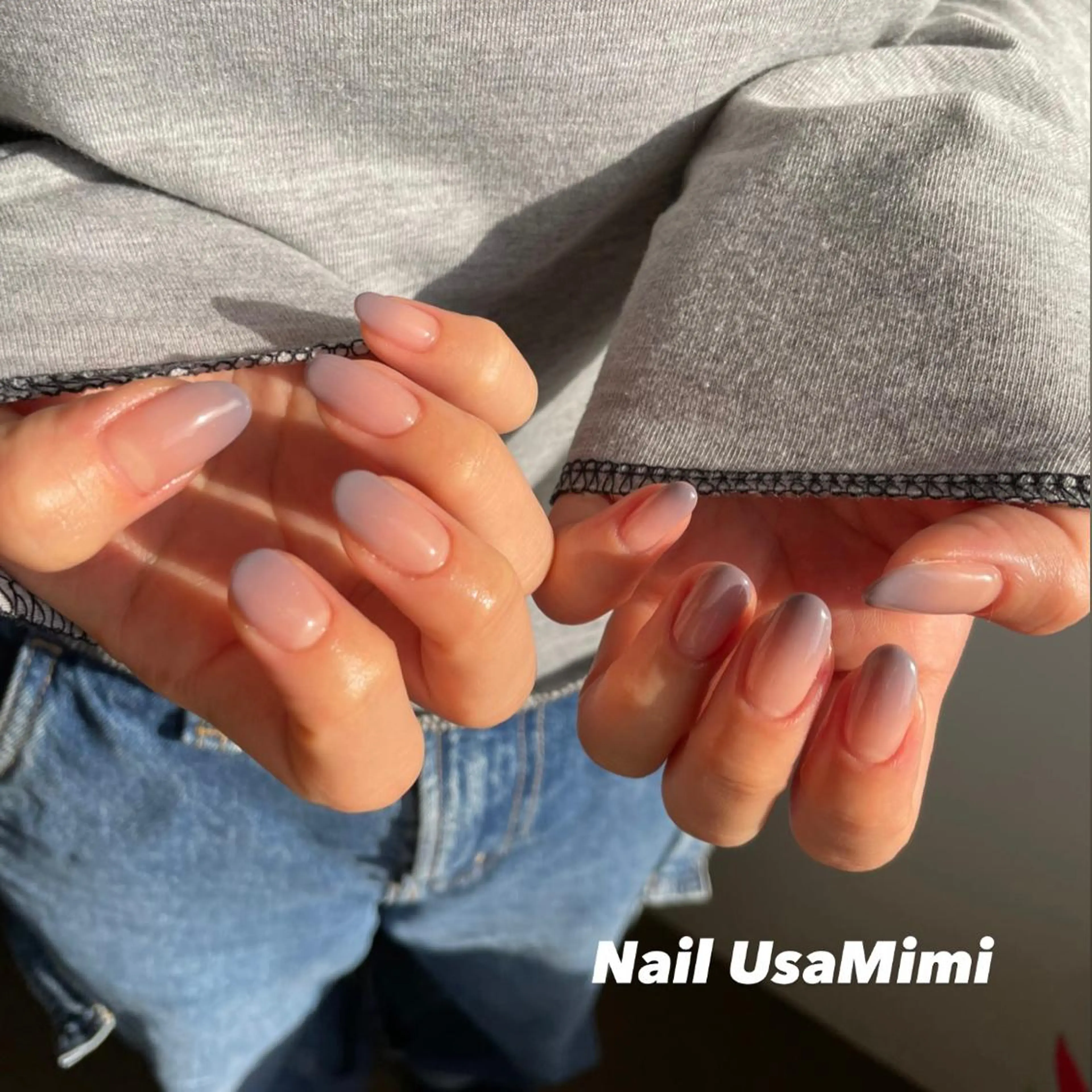 ネイル フットネイル ジェルネイル マグネットネイル 持ち込み ニュアンスネイル 本町ネイルNail UsaMimiのネイルデザイン