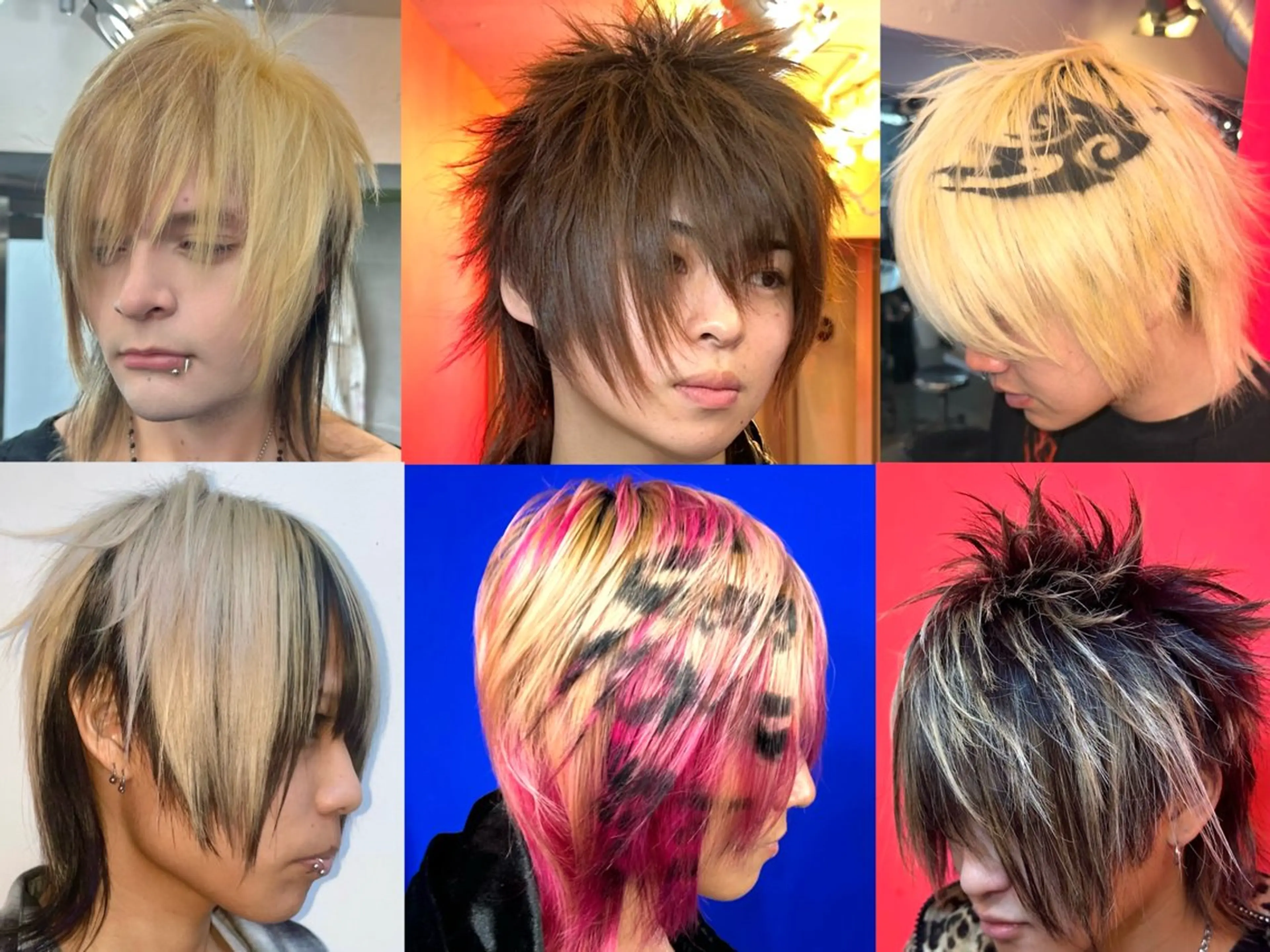 ショート メンズ メンズウルフカット シャギー ウルフカット THE./ブリーチ 透感カラー/髪質改善のヘアスタイル