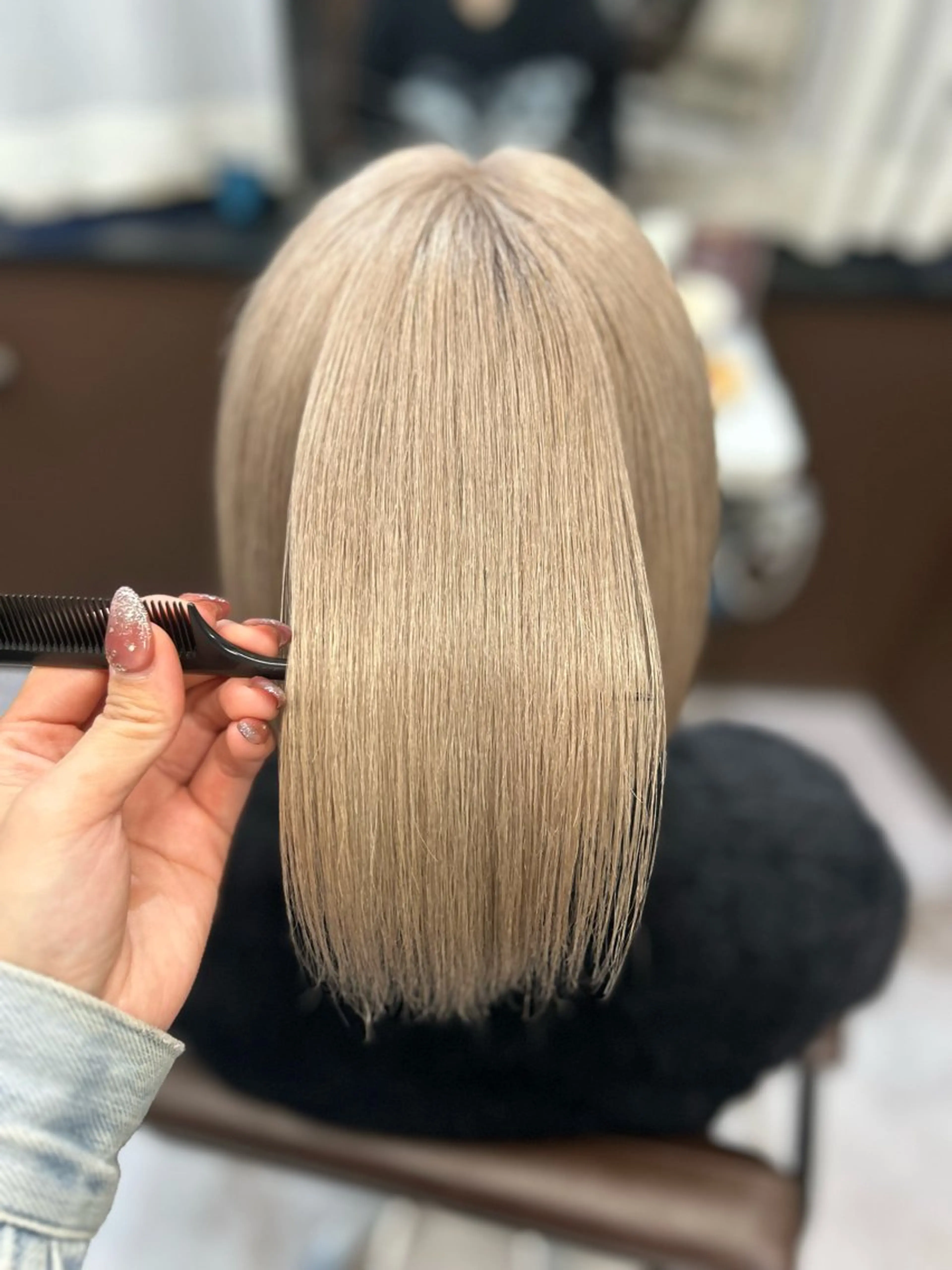 ミディアム カラー 韓国×髪質改善カラー 💎hinaのヘアスタイル