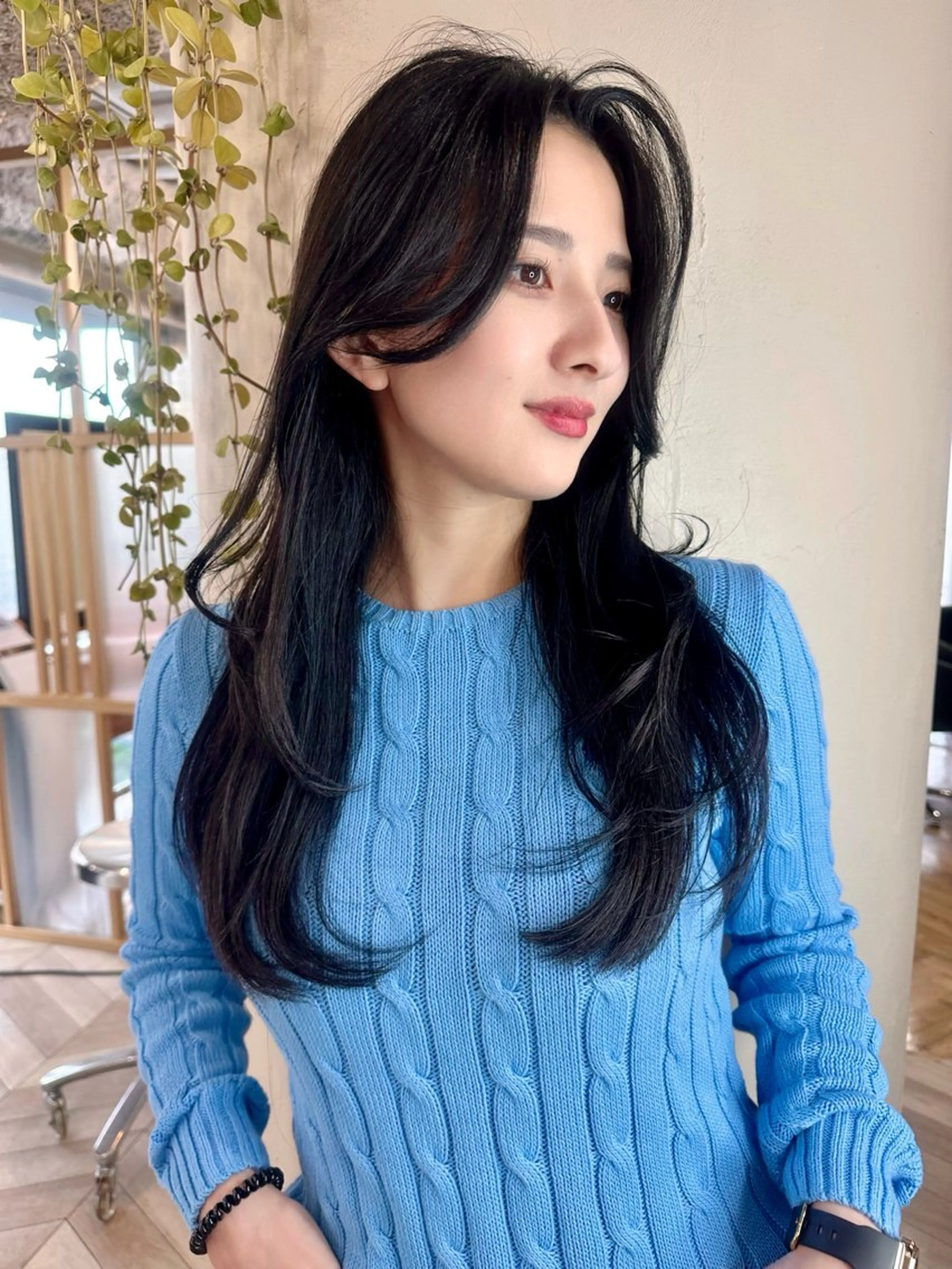 ロング レイヤーカット ミディアム・ボブ ‪✿優李のヘアスタイル